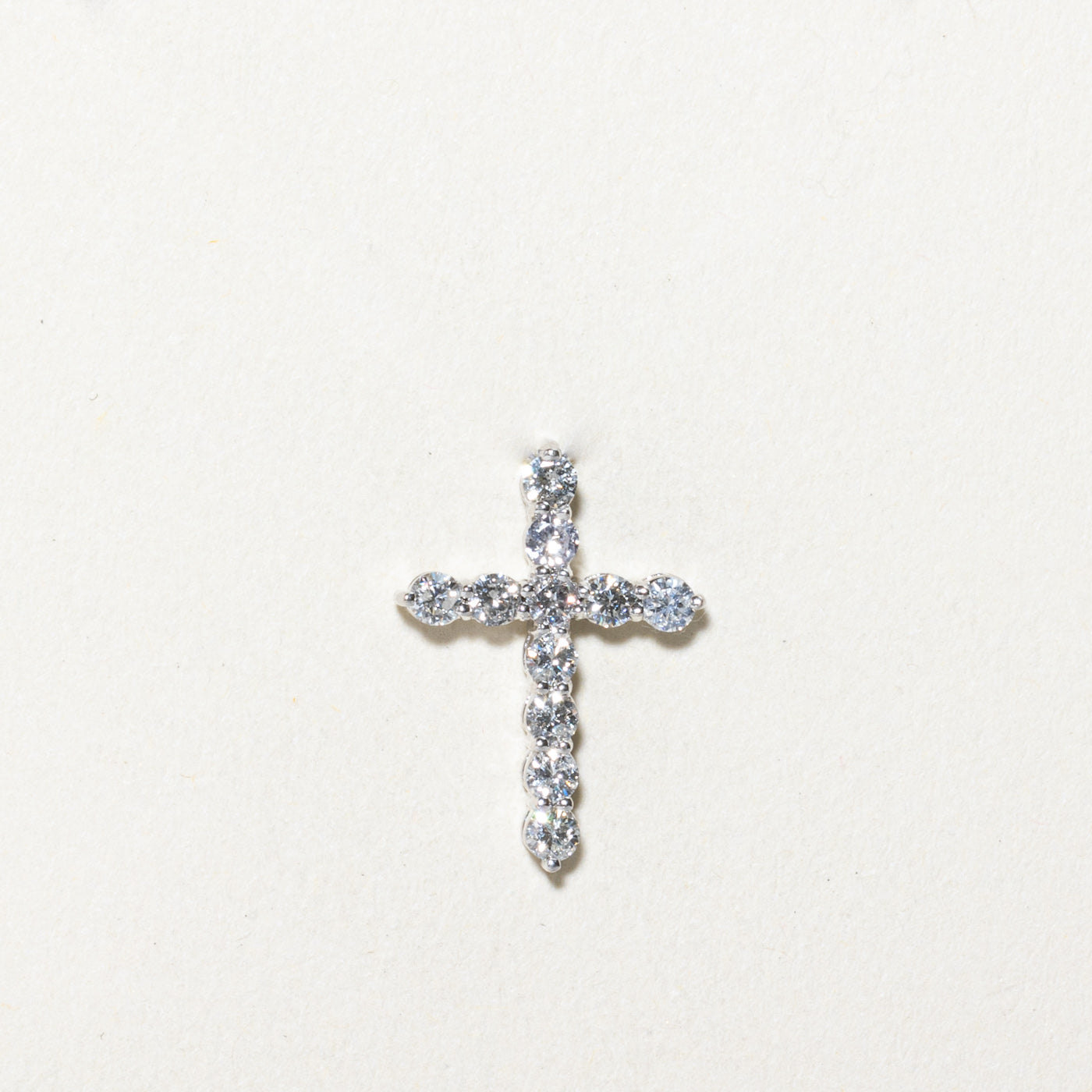 0.50ctw Diamond Cross Pendant Necklace for Women - Elegant 14K Gold Religious Jewelry Gift for Baptism, Confirmation & Special Occasions