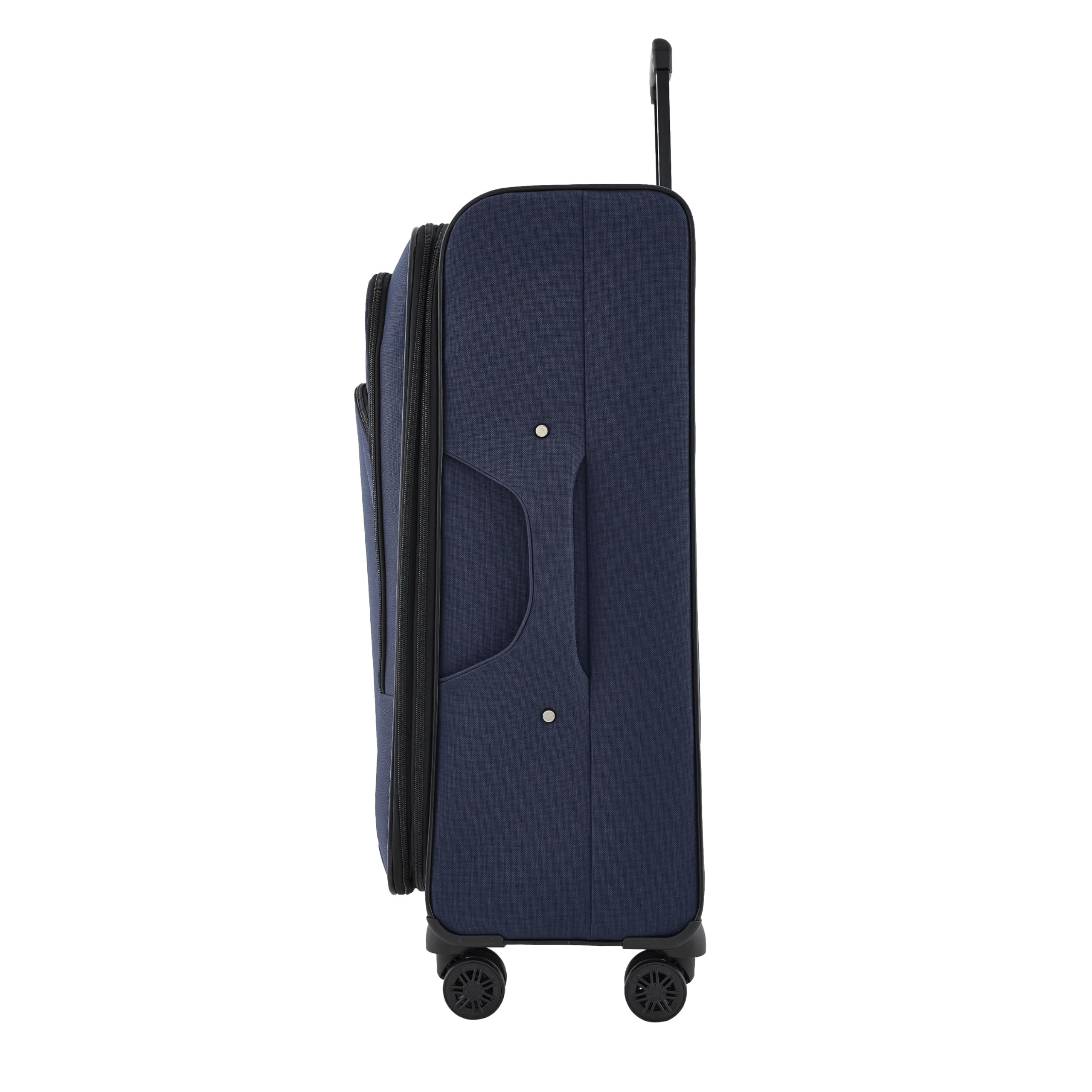 Travelers Club Soulana 4-Piece Luggage Set - Navy Blue Spinner Suitcase for Air Travel, Business Trips & Family Vacations