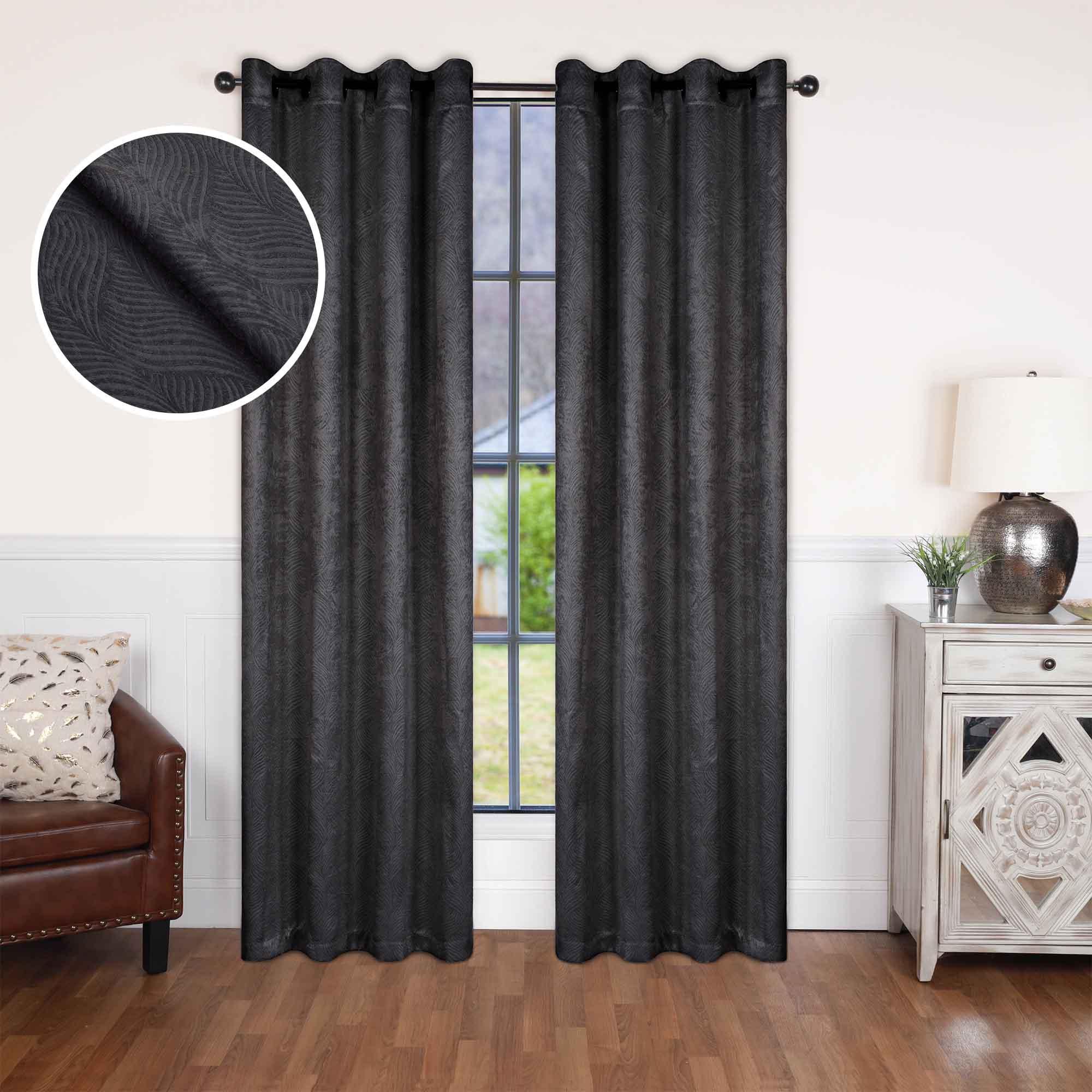 Waverly Modern Washable Blackout Curtains for Bedroom - Room Darkening Window Treatment Panels Set, Thermal Insulated Drapes for Nursery, Living Room & Home Decor