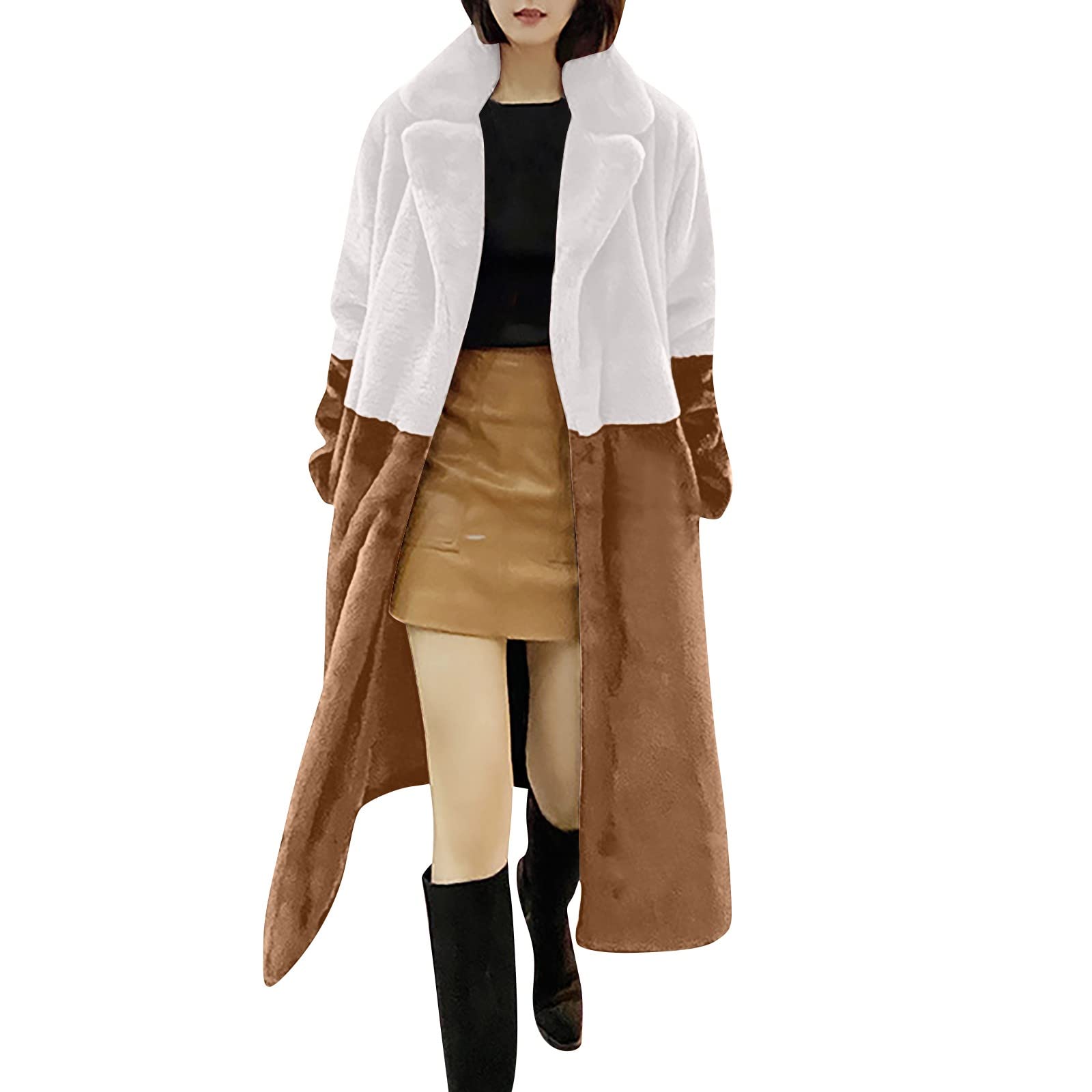 Fashionable Women's Casual Mid-Length Wool Coat with Sheep Shearling Stitching - Winter Warm Overcoat for Ladies | Perfect for Office, Dating & Outdoor Activities    Big & Tall Men's Stylish Overcoat - Heavyweight Wool Blend Winter Coat for Tall Gentlemen | Ideal for Business, Travel & Formal Occasions