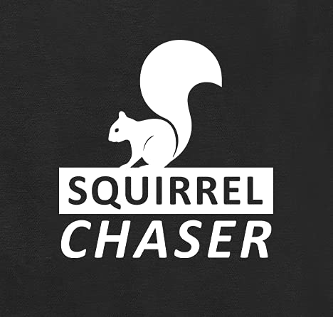 Funny Dog T-Shirt - Squirrel Chaser Graphic Pet Tee | Cute Summer Dog Clothes for Small & Large Breeds | Perfect for Walks, Dog Parks & Pet Photos