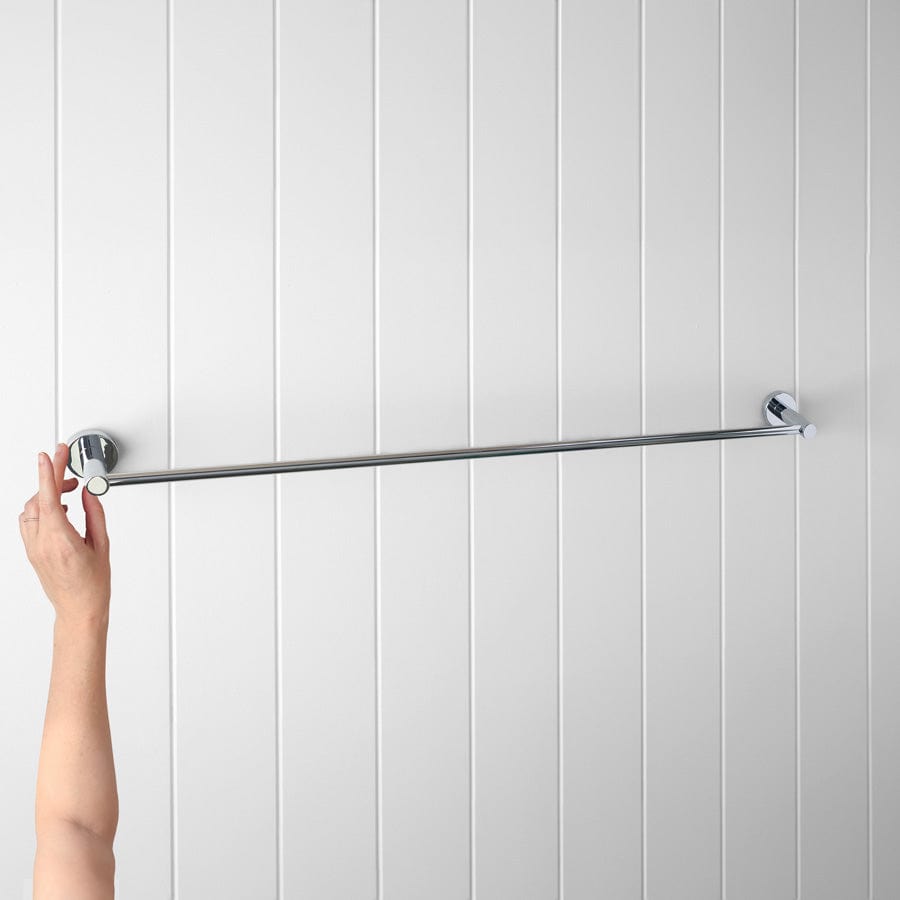 Premium Chrome Towel Rail - Modern Bathroom & Kitchen Storage Solution for Hand & Dish Towels