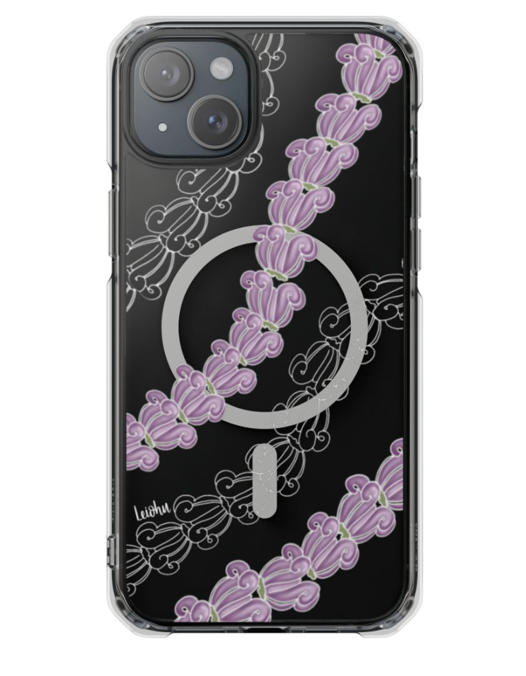 Royal Crown Lei Clear Phone Case - Durable Protective Cover for iPhone & Samsung - Perfect for Hawaiian Luau Parties, Beach Vacations & Themed Events