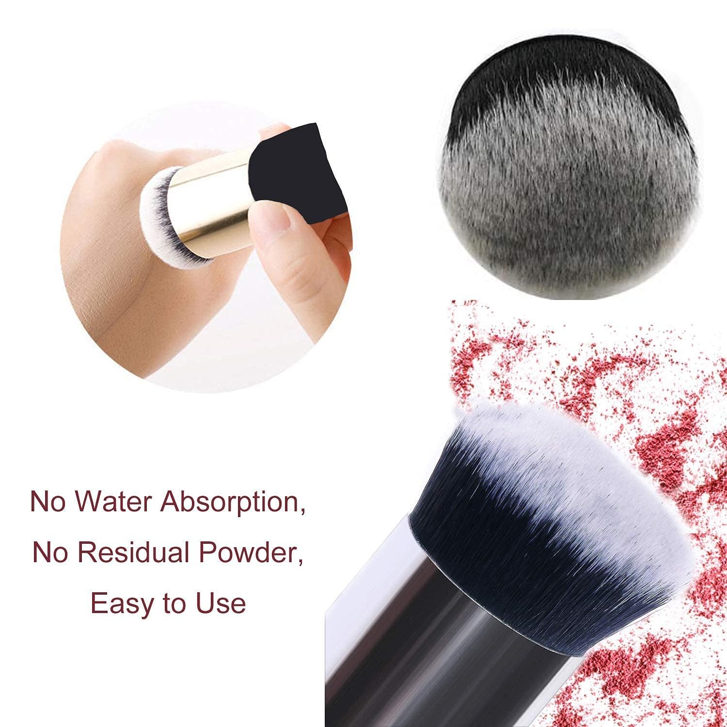 Premium Nylon Makeup Brush Set for Foundation, Blush & Powder | Soft Synthetic Hair Cosmetic Brushes for Flawless Face Makeup | Perfect for Daily Use, Professional Makeup Artists & Travel Beauty Kits