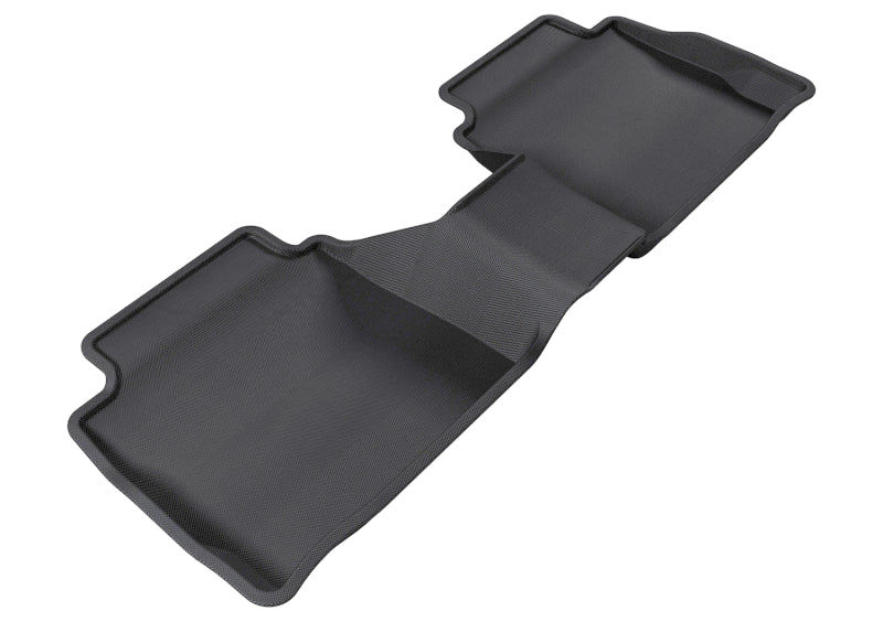 3D MAXpider Custom Fit All-Weather Floor Mats for 2013-2020 Ford Fusion & Lincoln MKZ - 2nd Row Kagu Series - Black Car Mats - Perfect for Road Trips & Family Protection