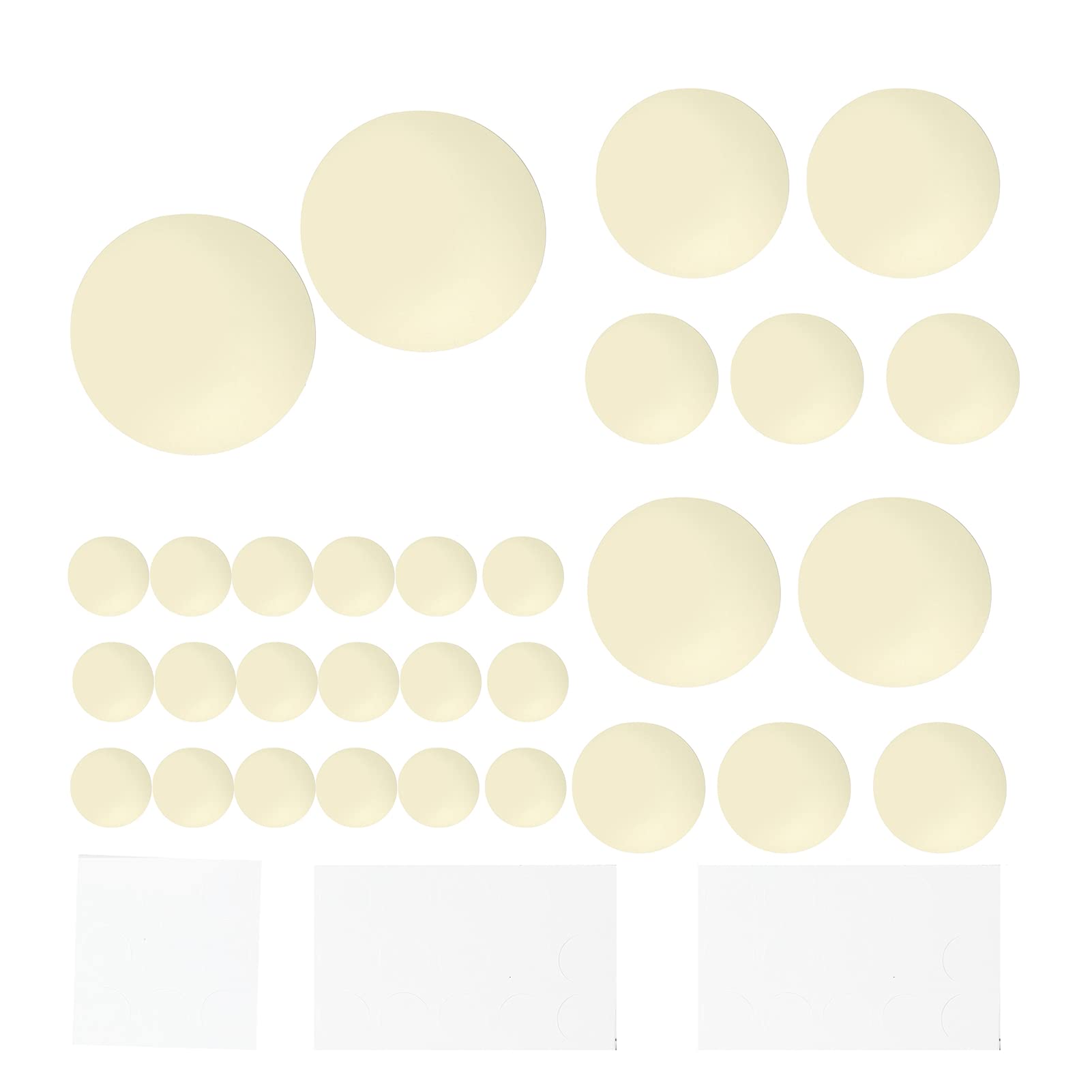 Gold Circle-Shaped Removable PVC Wall Sticker - Decorative Mirror Wall Decal for Bedroom & Home Improvement | Perfect for DIY Home Decor, Kids Room, and Living Room Makeovers