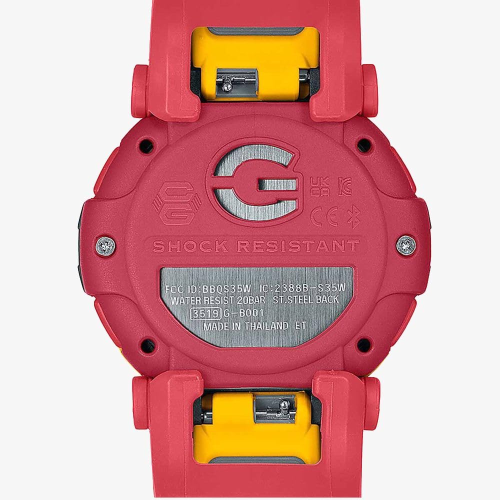 Casio G-Shock Digital Quartz Watch for Men - Black Plastic Strap (Model G-B001MVE-9ER) | Shock Resistant, Waterproof, LED Backlight | Perfect for Outdoor Sports, Hiking & Daily Wear