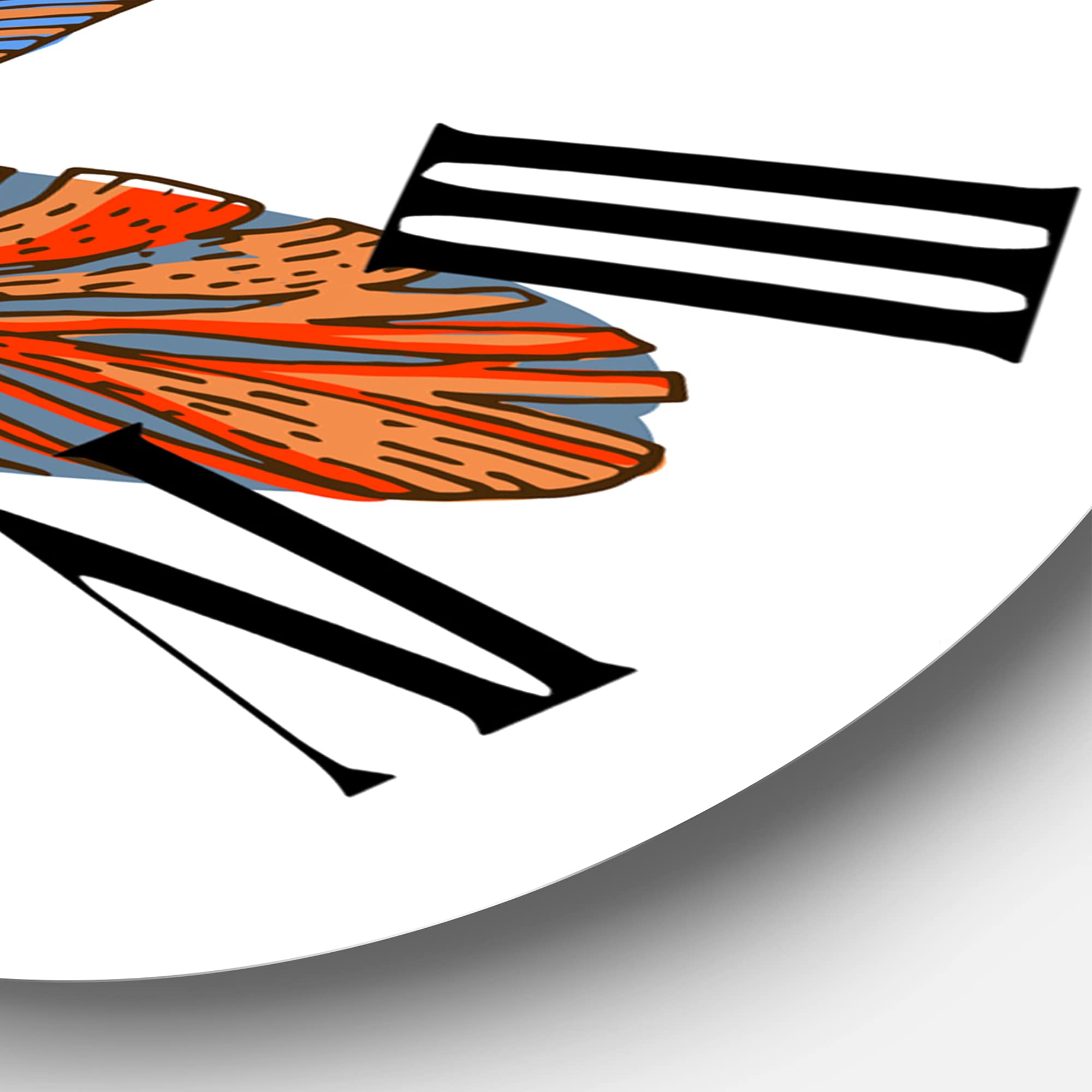 Bohemian Eclectic Wall Clock - Large Ethnic Boho Style with Animal Design for Home & Office Decor | Perfect for Living Room, Bedroom, or Boho Chic Spaces