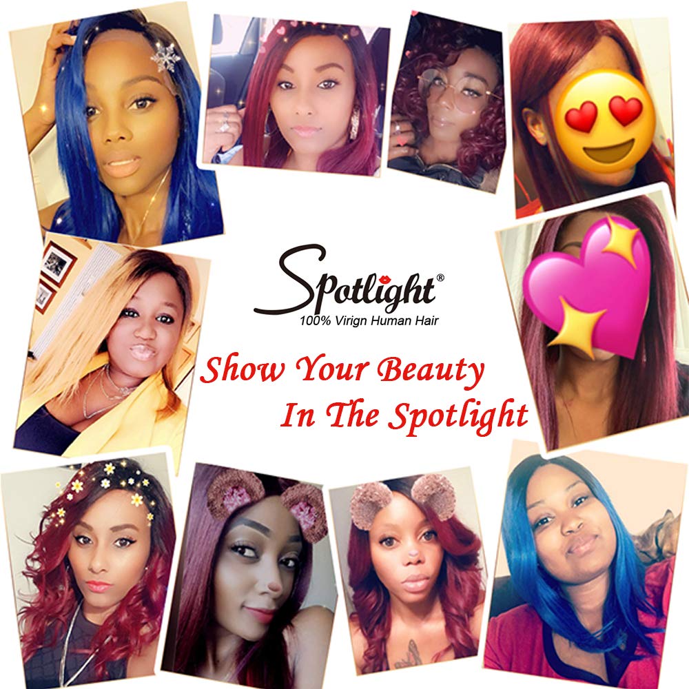Ombre Brown Straight Lace Front Wigs 16 Inch - 150% Density 9A Brazilian Virgin Human Hair with Baby Hair for Black Women | Silky Smooth Remy Hair Wig in TT1B/30 Color | Perfect for Daily Wear, Parties, Weddings & Special Occasions