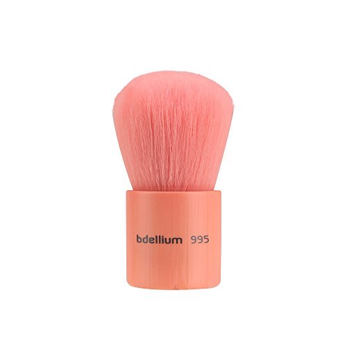 Bdellium Tools Professional Makeup Brush - Pink Bambu Series 995 Kabuki Brush for Flawless Foundation & Powder Application | Vegan & Cruelty-Free Makeup Brush Set for Professional Artists & Beginners