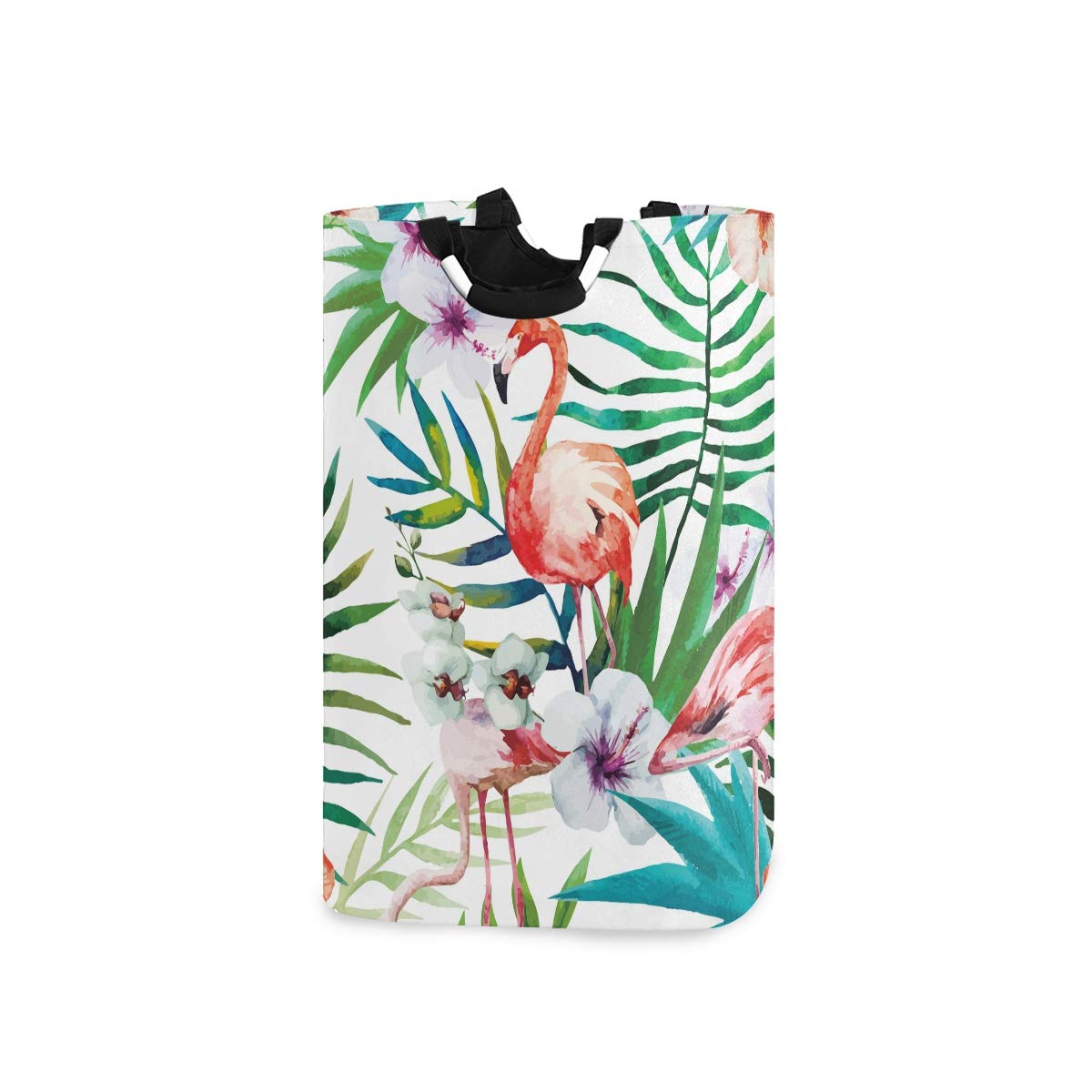 Baofu Flamingo Laundry Hamper - Large Foldable Dirty Clothes Basket, Waterproof & Durable Oxford Fabric, Collapsible Storage Organizer with Handles for Home, Bathroom, Bedroom - Perfect for Laundry Room Organization & College Dorm Essentials