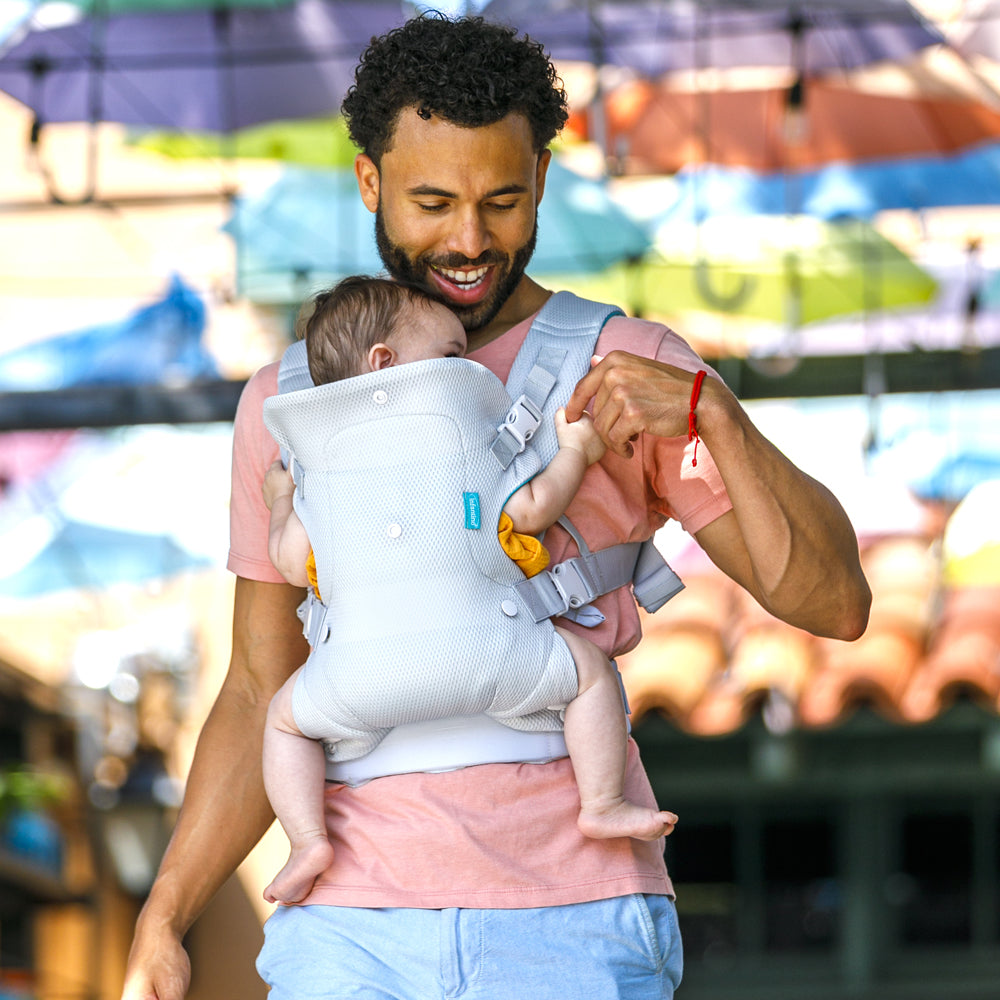 Infantino Flip 4-in-1 Lightweight Baby Carrier - Ergonomic Convertible Infant to Toddler Carrier for Hands-Free Parenting - Perfect for Hiking, Shopping & Travel