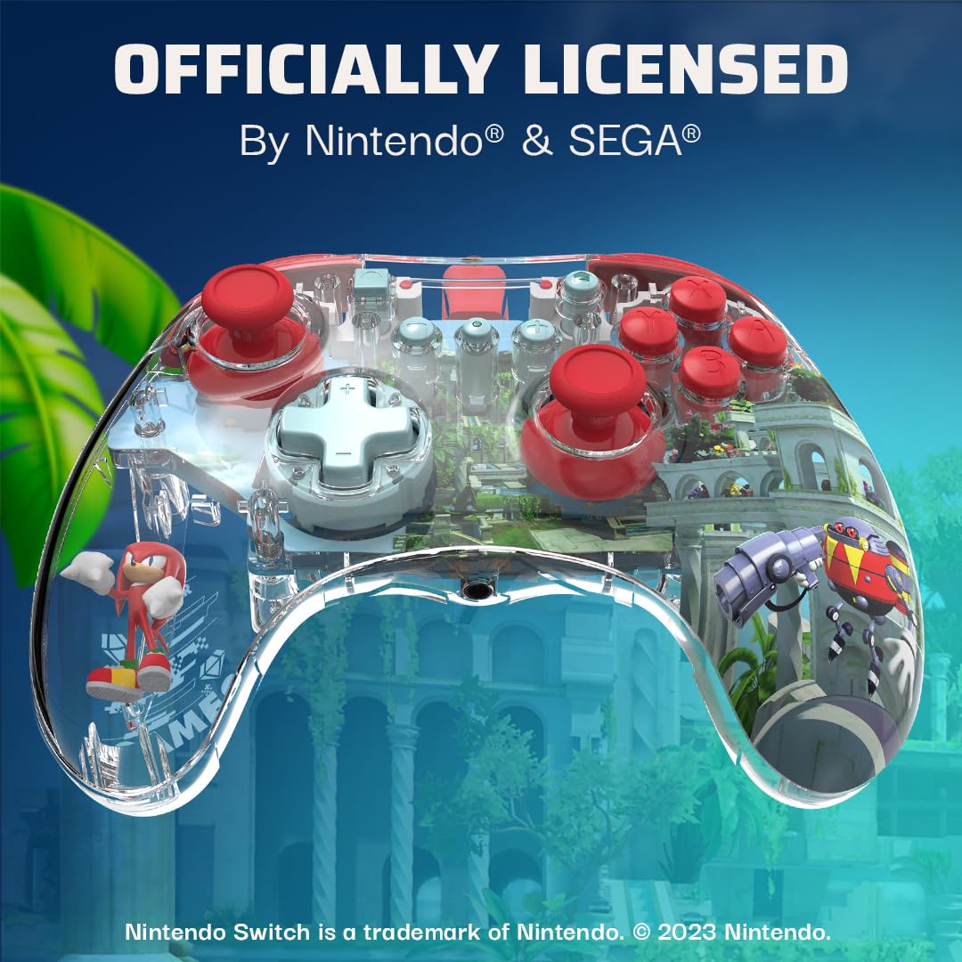 PDP REALMz Wired LED Light-up Pro Controller for Nintendo Switch & OLED Model - Ergonomic Gaming Controller with Customizable LED Lights for Enhanced Gameplay Experience | Perfect for Super Smash Bros, Mario Kart & Multiplayer Gaming Sessions