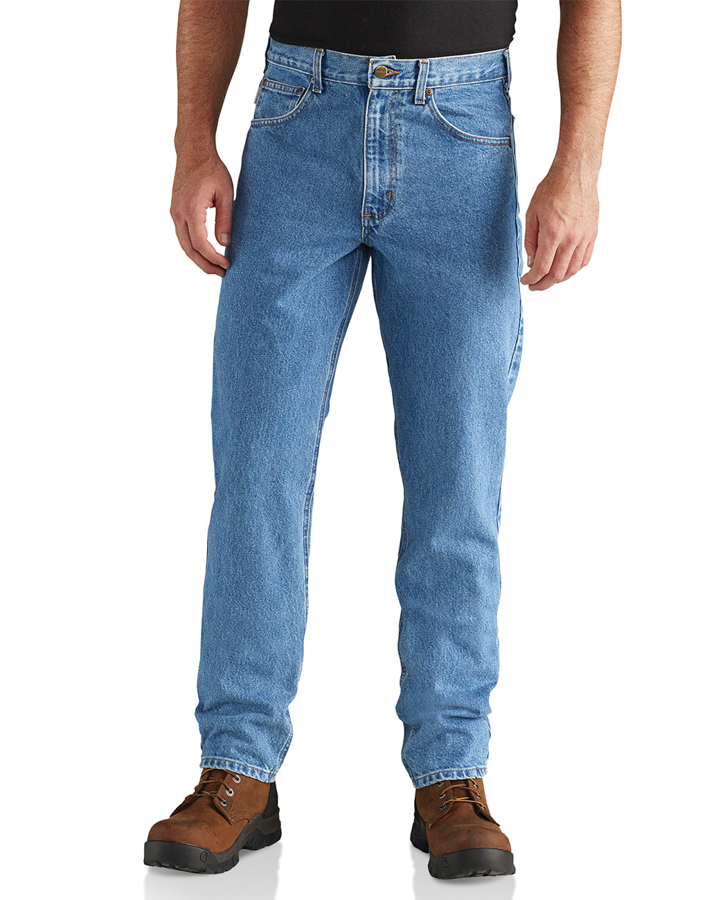 Carhartt Men's Straight Fit Jeans - Durable Workwear for Construction, Farming & Outdoor Activities