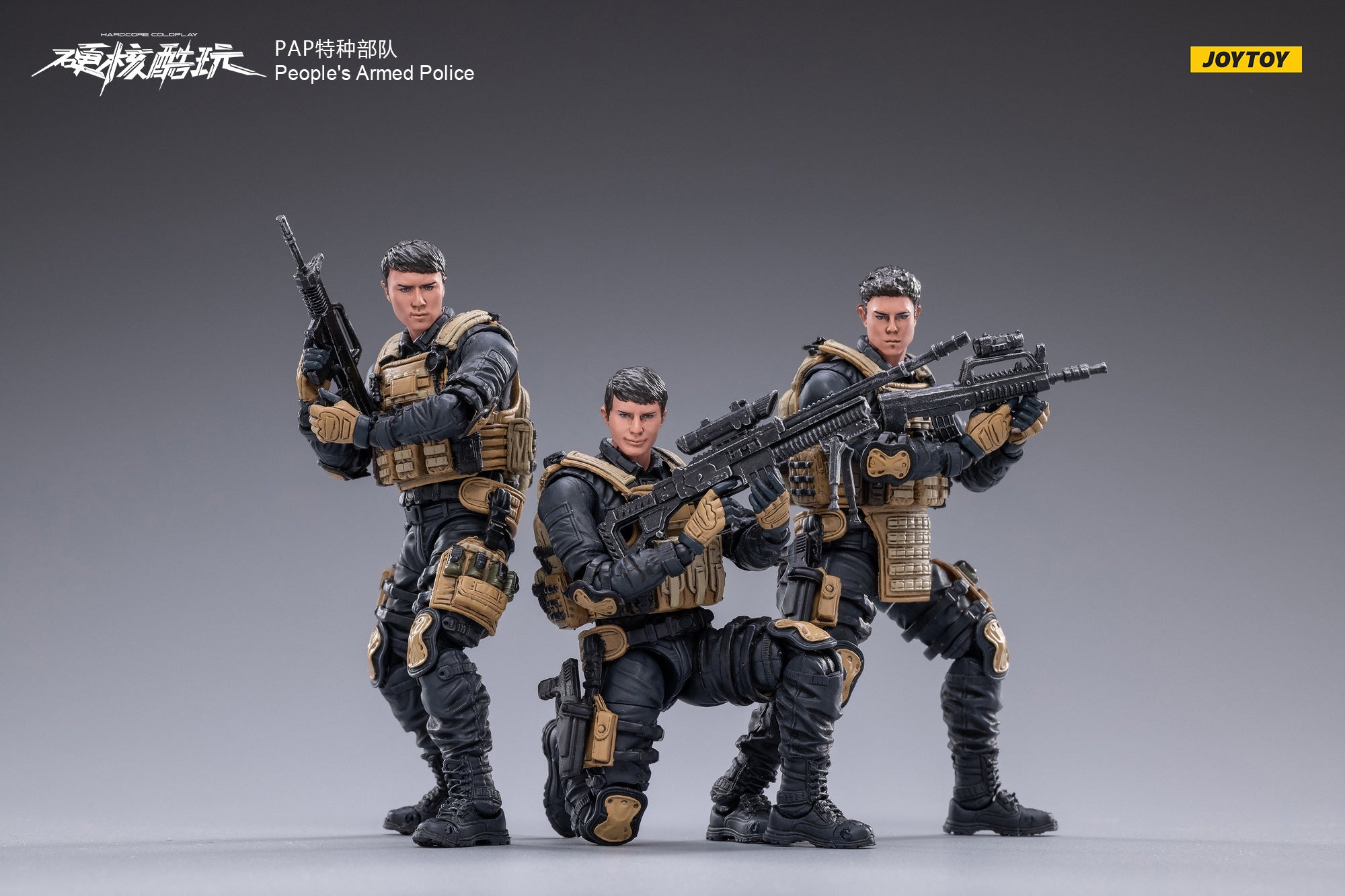 JOYTOY 1/18 Scale Military Action Figure Set - 3PCS PAP Special Forces Collectible Model for Display & Diorama | Perfect for Collectors, Wargaming & Gift Giving