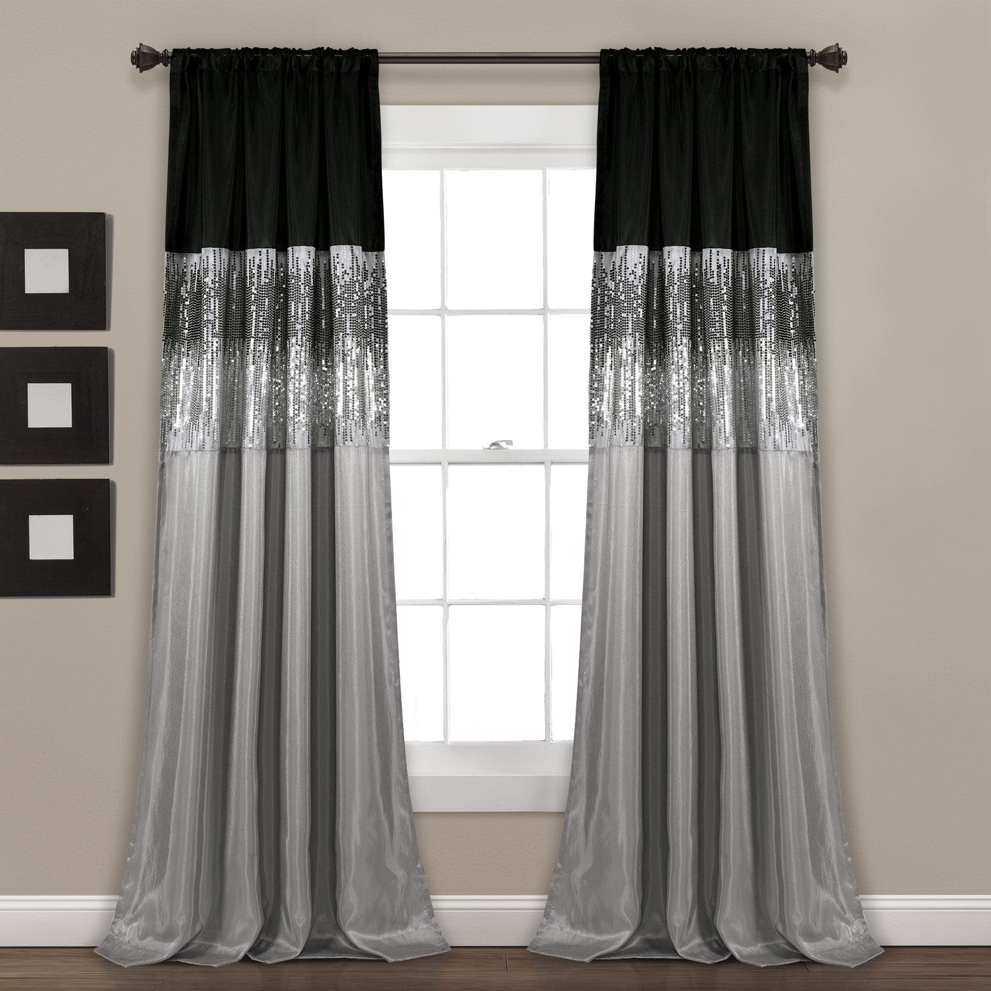 Starry Night Blackout Window Curtain Panel for Bedroom & Living Room - Galaxy Themed Room Darkening Drapes for Better Sleep & Home Decor