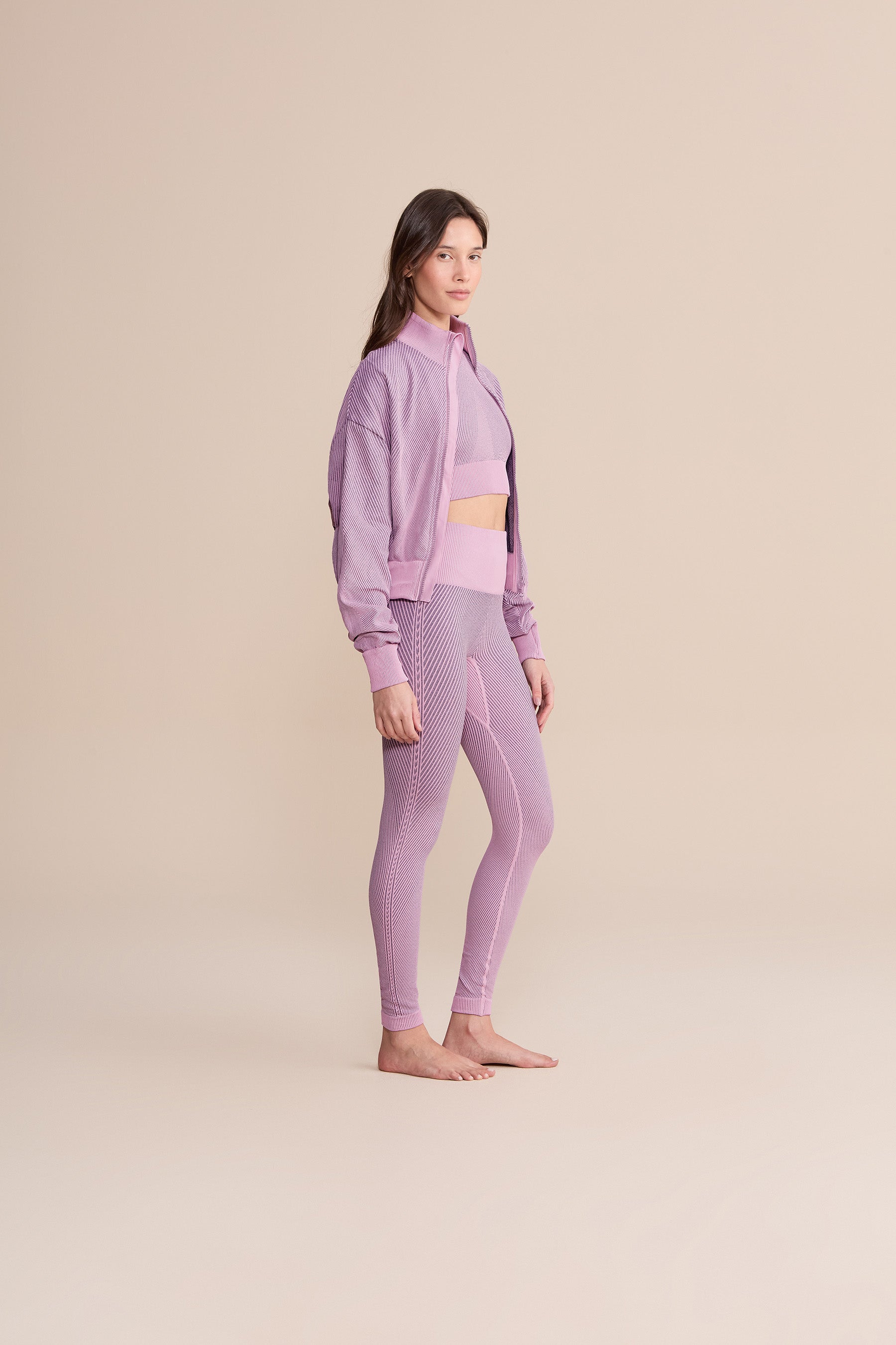 Seamless Diagonal Jacket for Women - Lightweight Waterproof Windbreaker with Hood - Perfect for Hiking, Running & Outdoor Activities