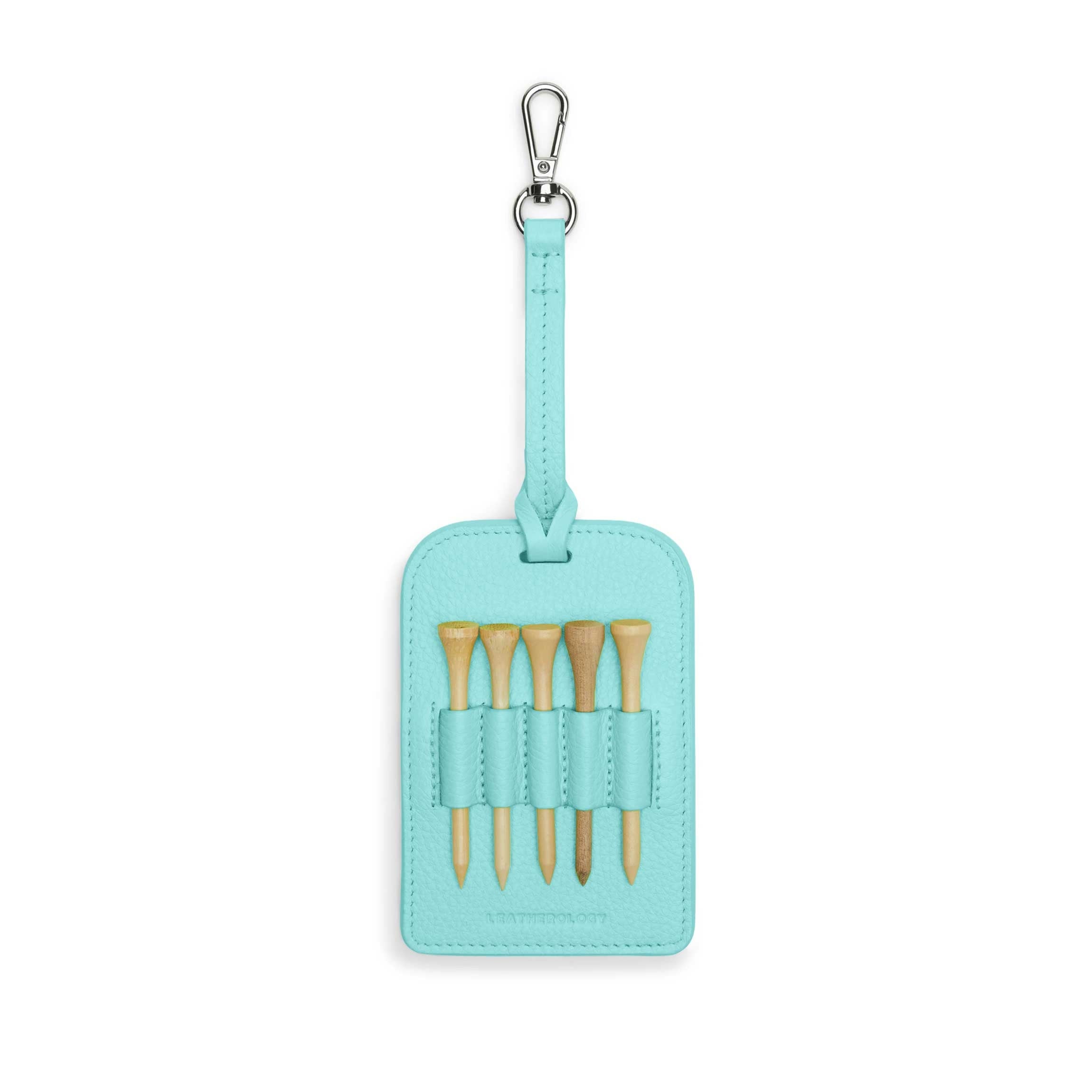 Premium Golf Bag Tee Holder - Celeste Blue | Convenient Golf Accessory for Tees & Ball Markers | Perfect for Golf Courses & Driving Range Practice