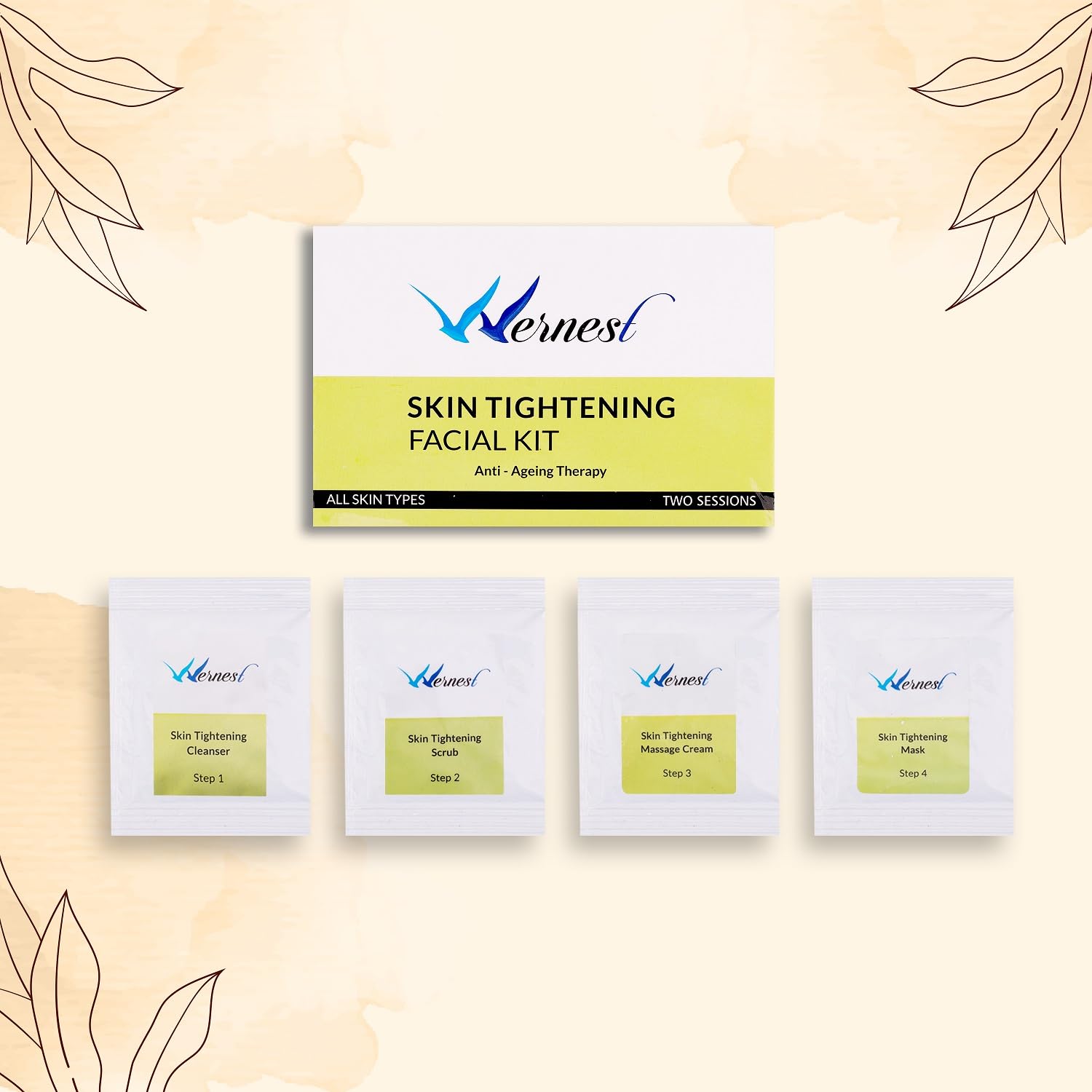 Wernest Advanced Skin Tightening Cream for Wrinkle Reduction & Renewal - Brightening Complexion Treatment for Mature Skin (48g) | Anti-Aging Face Care for Women & Men | Day & Night Moisturizer