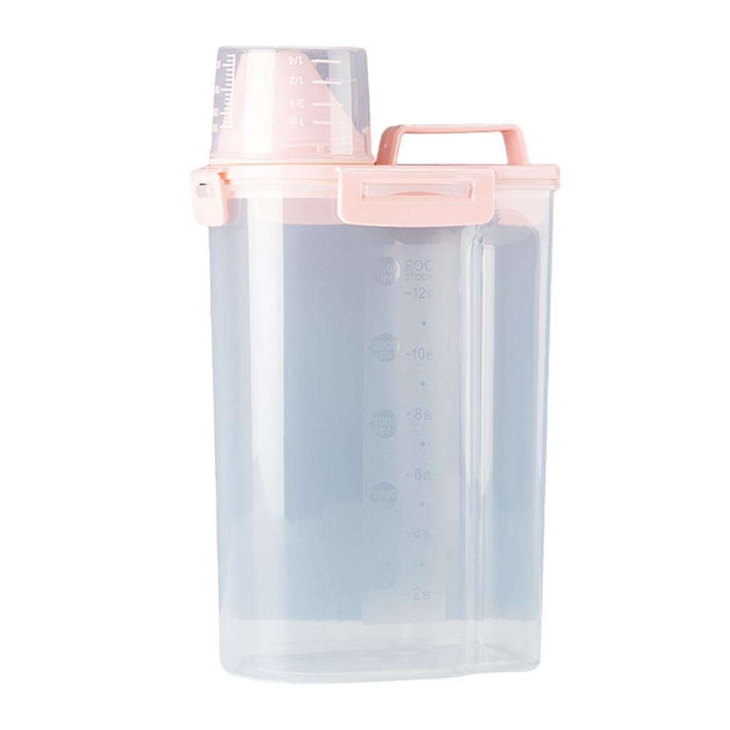 Airtight Pet Food Storage Container for Cats & Dogs - Large Pink Bin | Keep Pet Food Fresh & Secure | Perfect for Kitchen, Pantry, or Garage Storage
