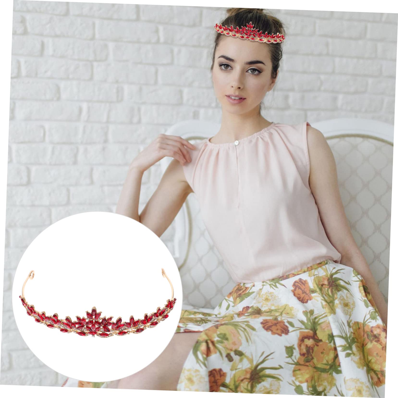 POPETPOP Wedding Tiara Crown for Bride - Diamond Shining Bridal Headpiece, Prom Queen Hair Ornament, Alloy Headband for Wedding, Party & Special Occasions | Perfect for Bridal Showers, Bachelorette Parties, and Formal Events