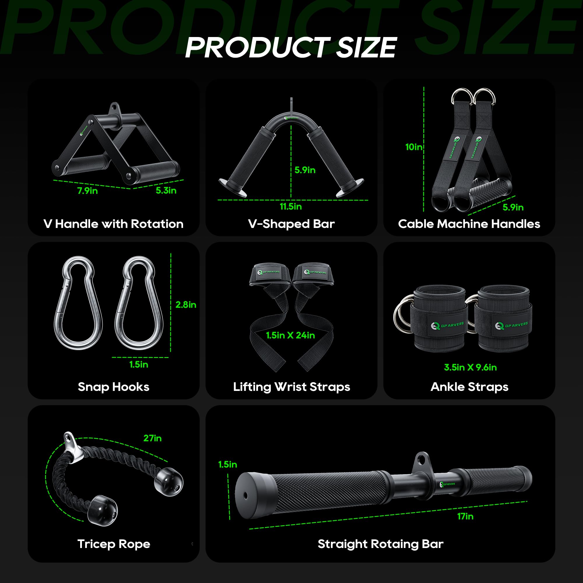 Lat Pulldown Attachment for Cable Machine - Durable Home Gym Accessories for Strength Training & Back Workouts | Perfect for Home & Commercial Gyms