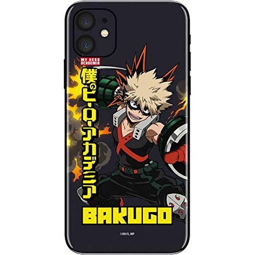 Skinit Officially Licensed Funimation Katsuki Bakugo Phone Skin for iPhone 11 - Anime Protection Decal for School, Work & Travel