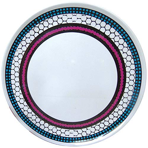 Leisurewize LWACC380 16-Piece Melamine Dinner Set - Plates, Bowls, Mugs & Side Plates - Honeycomb Design, Heat Resistant & Dishwasher Safe - Perfect for Outdoor Camping, Picnics, RV Trips & Dorm Use