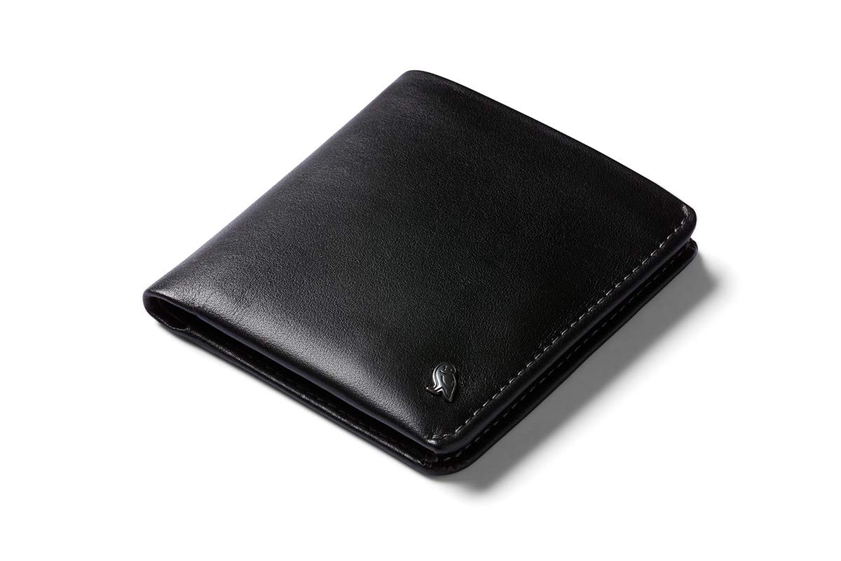 Bellroy Slim Coin Wallet - Bifold Leather Design for Men & Women | Holds 4-8 Cards + Magnetic Closure Coin Pouch | Perfect for Travel, Everyday Carry & Minimalist Lifestyle