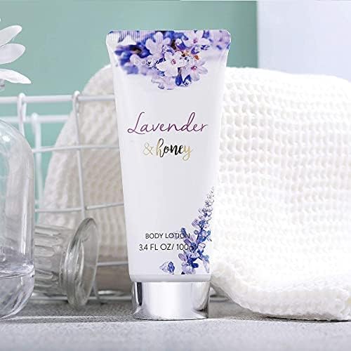 Lavender Bath Gift Set for Women - 8 Piece Spa Set with Shower Gel & Bubble Bath | Relaxing Self Care, Birthday, Valentine's Day Gifts for Her | Perfect for Stress Relief & Home Spa Nights