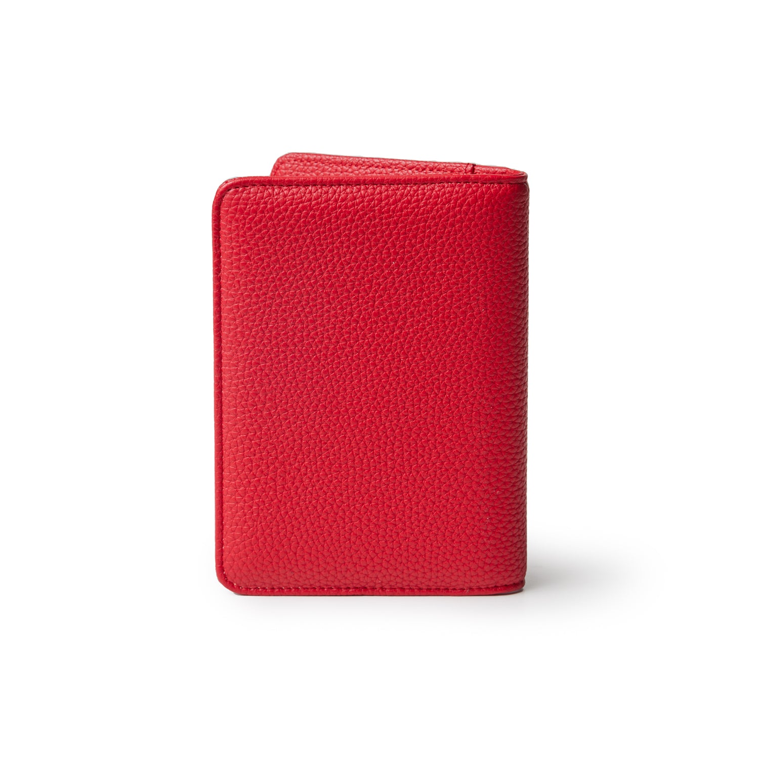 Premium Pebble Passport Holder - RFID Blocking Travel Wallet (Red) - Perfect for International Trips & Airport Security