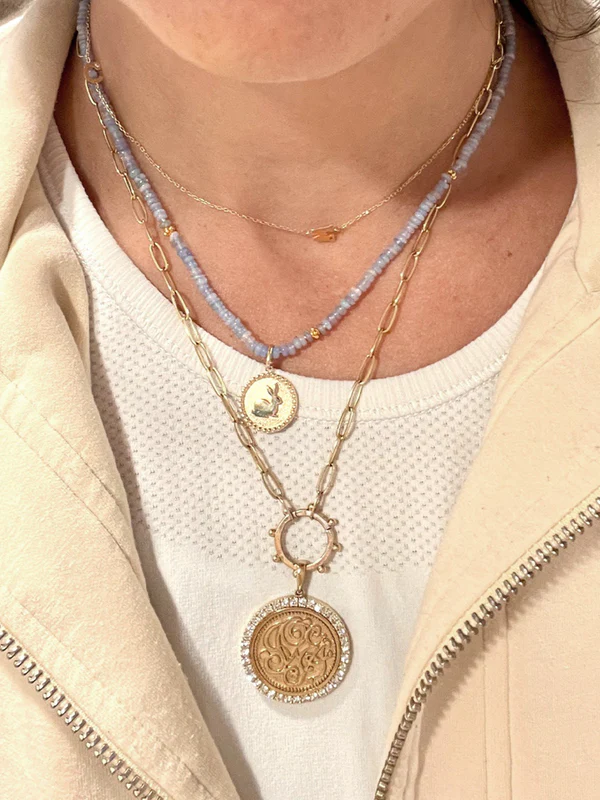 Lucky Rabbit Medallion Pendant - Chinese Zodiac Jewelry for Year of the Rabbit - Perfect for Gifts, Birthdays & Chinese New Year Celebrations