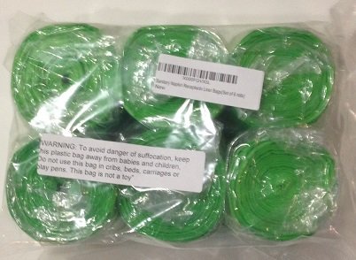 Disposable Sanitary Napkin Receptacle Liner Bags - 6 Rolls (120 Count) | Odor-Controlling & Leak-Proof | Perfect for Public Restrooms, Offices, Schools & Home Use