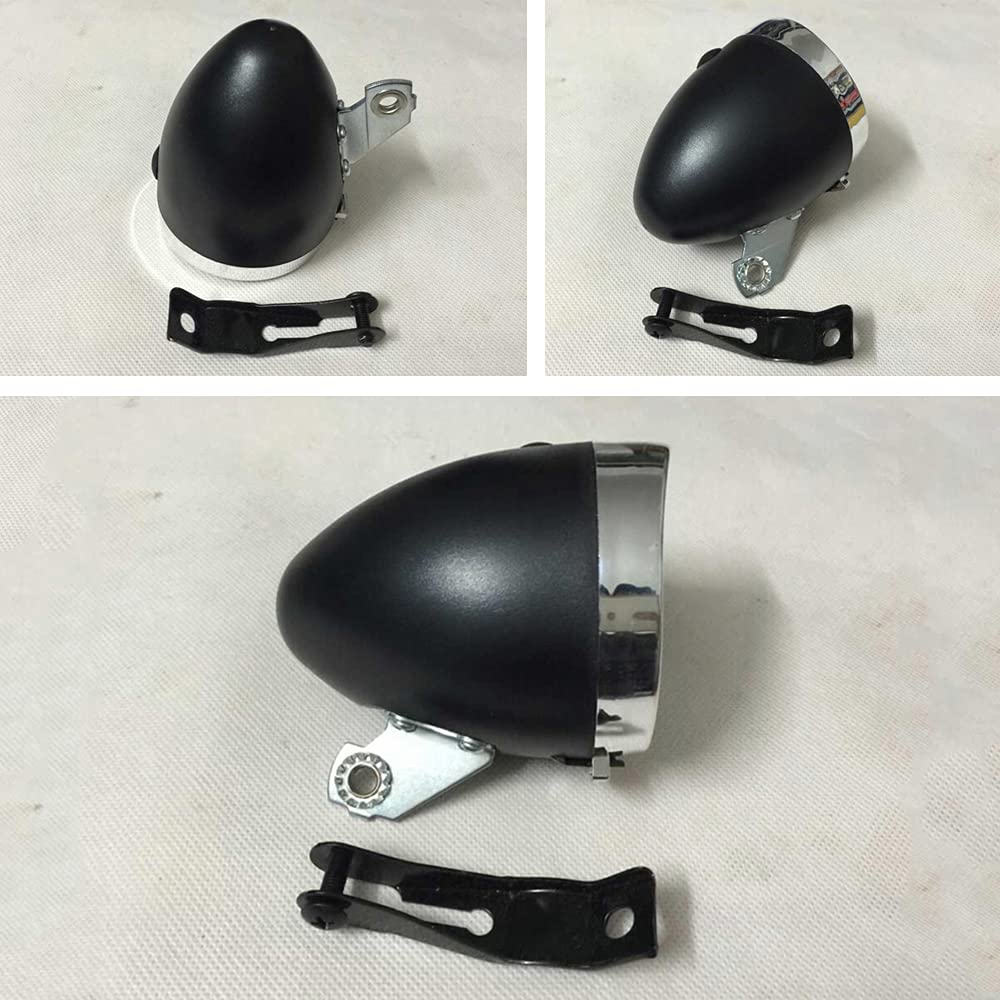 Vintage Bike LED Headlight - 3-LED Retro Cycling Lamp for Night & Fog Riding Safety