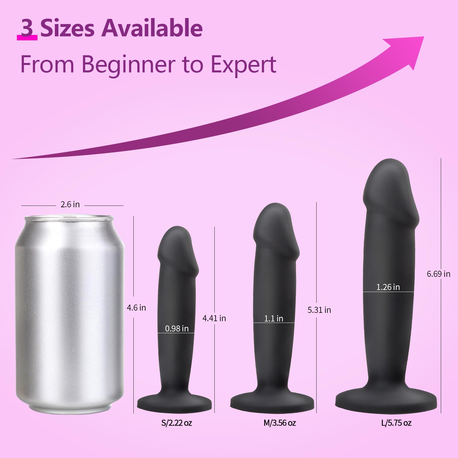 Realistic Black Dildo Anal Plug Training Kit for Beginners - Lifelike Penis Design with Strong Suction Cup, G-Spot Stimulation Sex Toy for Women & Couples - Perfect for Solo Play, Couples Exploration & Anal Training (Black)