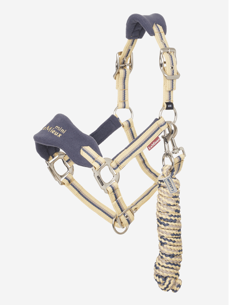 Premium Mini LeMieux Vogue Fleece Headcollar & Lead Rope Set for Horses - Soft & Comfortable Equestrian Training Gear for Show Jumping, Dressage & Trail Riding