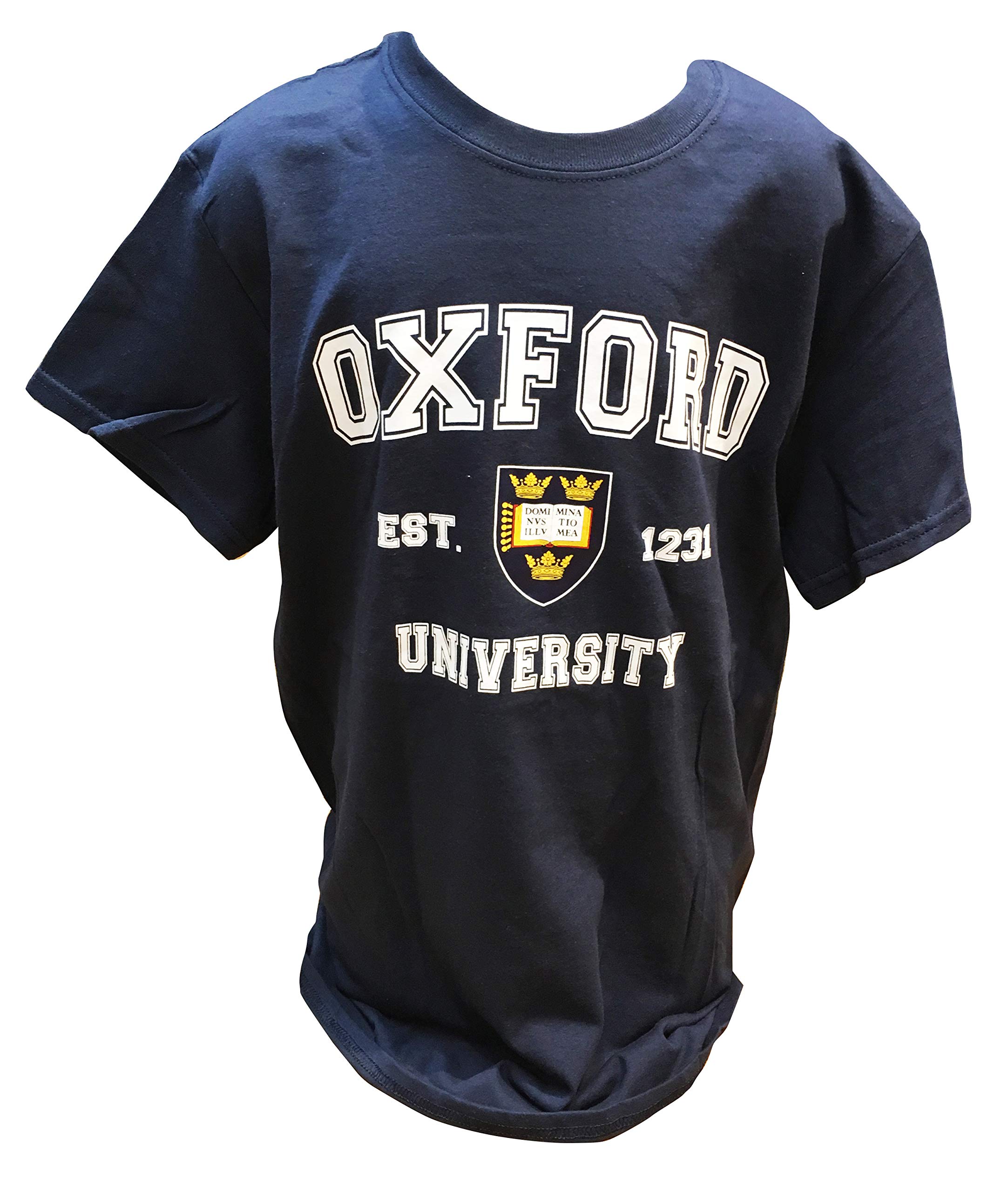 Official University of Oxford Printed T-Shirts - Premium Cotton Navy Blue College Apparel for Alumni, Students & Fans - Perfect for Campus Wear, School Spirit & Gifts