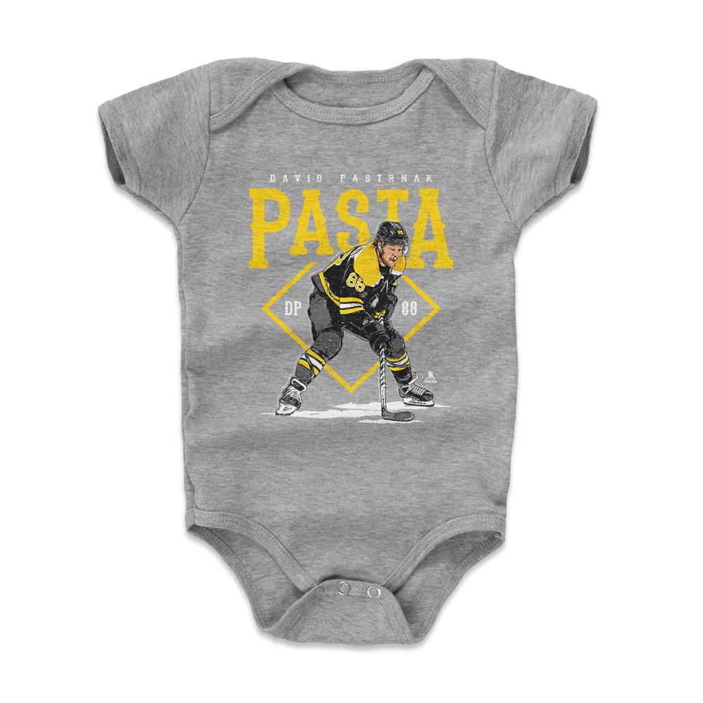David Pastrnak Baby Clothes - 500 LEVEL Official Boston Bruins Hockey Onesie & Bodysuit for Newborns & Toddlers - Perfect for Game Day, Birthday Gifts & Fan Apparel