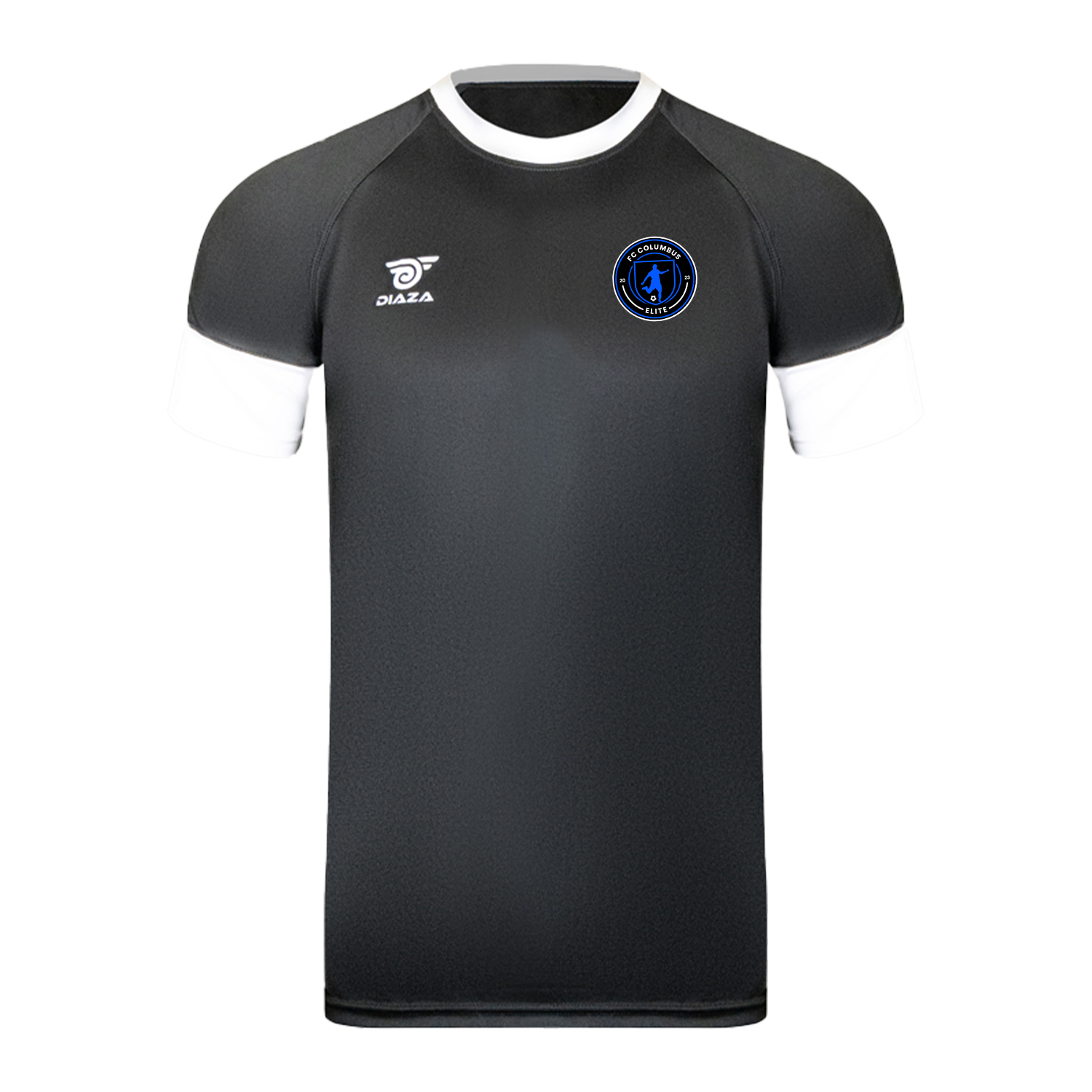 FC Columbus Men's Short Sleeve Training T-Shirt - Breathable Quick-Dry Workout Top for Gym, Running & Sports - Black