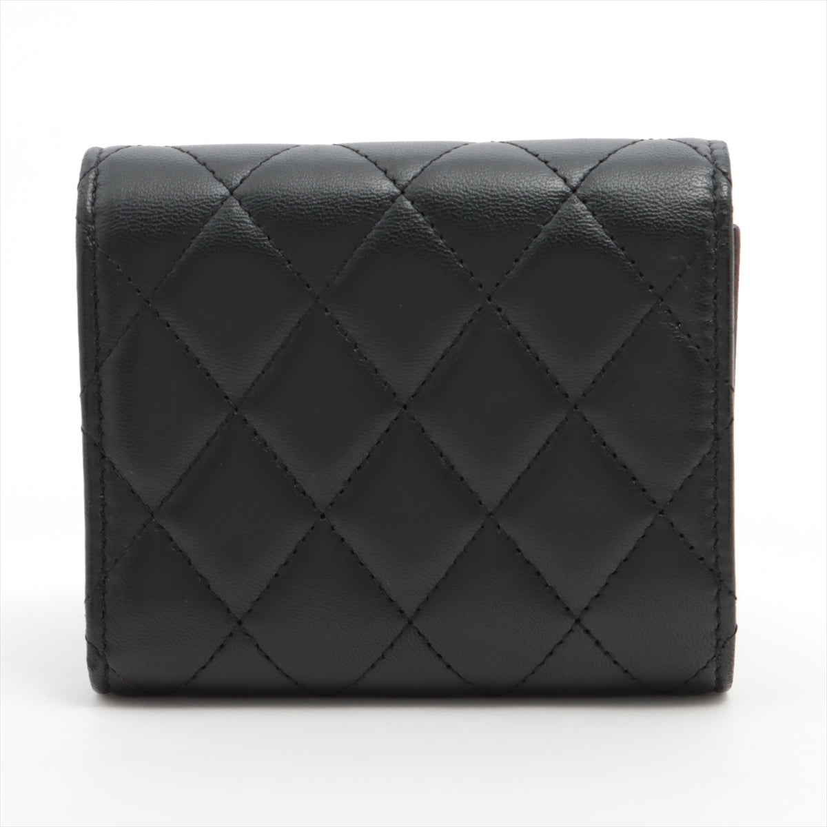 Chanel Black Lambskin Compact Wallet Series 22 - Luxury Designer Wristlet for Women | Perfect for Everyday Use, Parties & Special Occasions