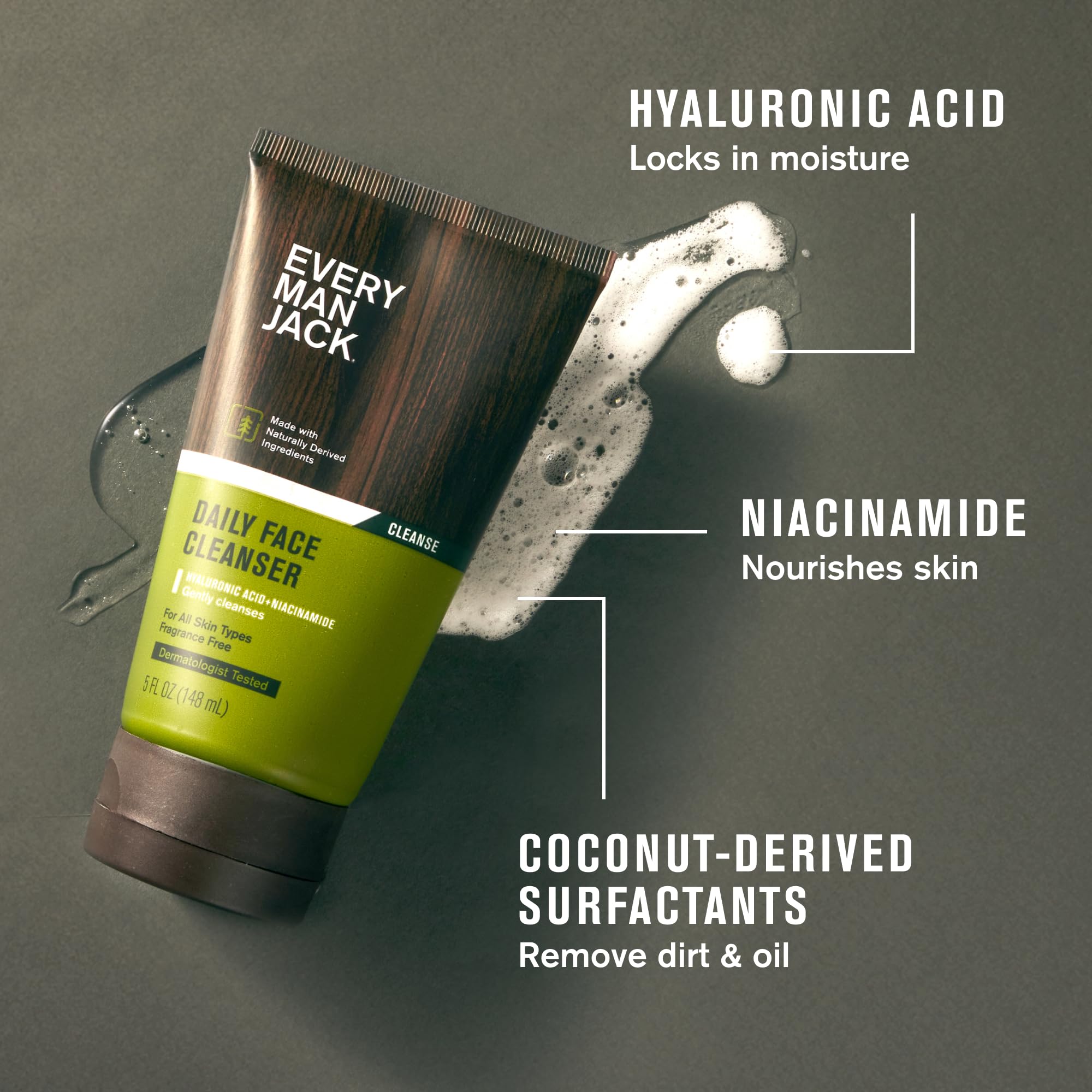 Every Man Jack Daily Post Shave Set - 3 Full-Size Fragrance-Free Skincare Essentials for Men (Face Wash, Moisturizer, Post Shave Balm) - Perfect for Daily Grooming & Sensitive Skin Care Routine