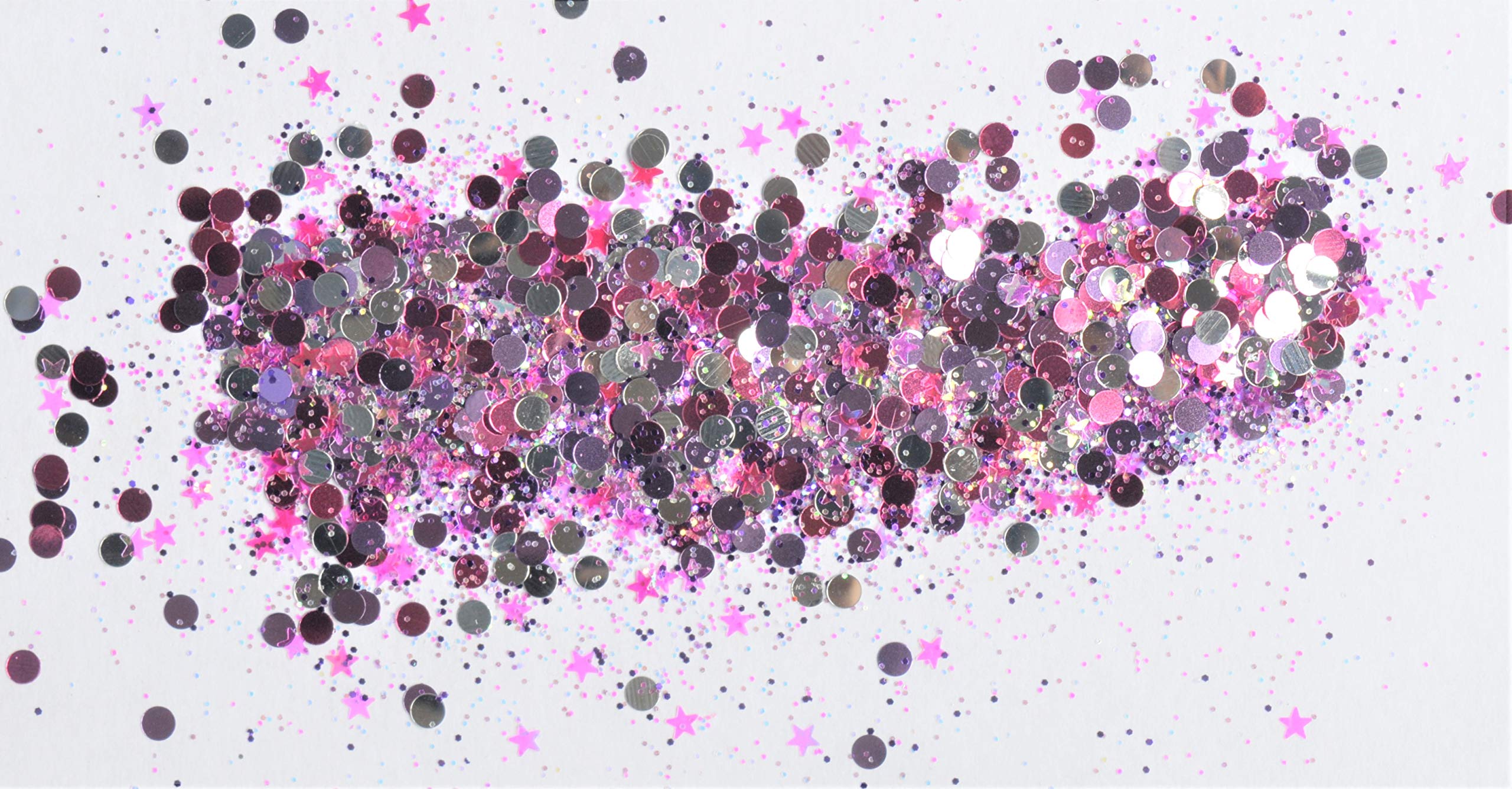 Purple Amethyst Chunky Body Glitter 10g - Festival Makeup for Face, Body, Hair & Nails | Perfect for Raves, Concerts & Costume Parties