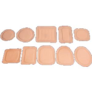 Austin Medical 2 1/8 Inch Round Ampatch Bandage with 7/8 Inch Hole - Hypoallergenic Micro Adhesive for Wound Care & First Aid - Ideal for Minor Cuts, Scrapes & Post-Surgical Dressings