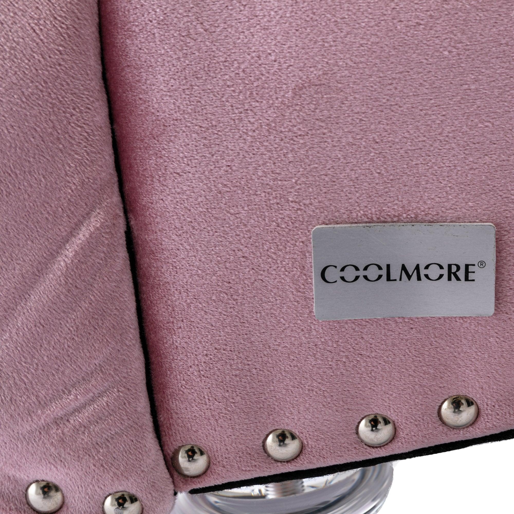 Luxury Velvet Chaise Lounge Chair - Button Tufted Upholstered Sofa with Pillow for Bedroom, Living Room & Office - Pink Velvet Chaise Lounge - Perfect for Reading Nook, Home Decor & Relaxation