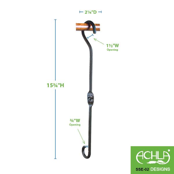 2 Pack Extender Hooks - Heavy Duty Over the Door Hooks for Hanging Clothes, Towels & Bags - Space Saving Organizer for Closet, Bathroom & Entryway