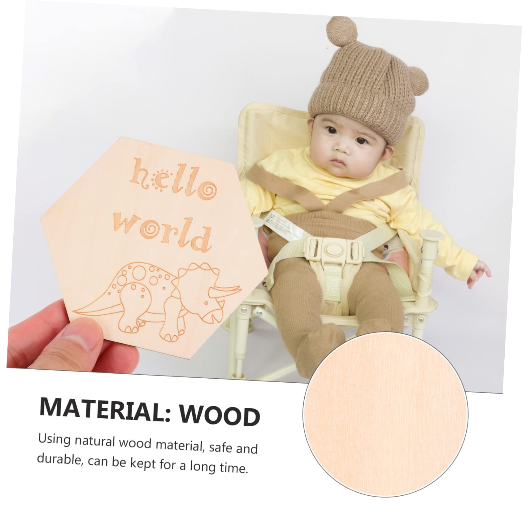 VICASKY 4 Sets Newborn Baby Milestone Blocks - Personalized Photo Props with 14pcs*4 Baby Milestone Cards - Perfect for Baby Shower Gifts & Monthly Photo Sessions