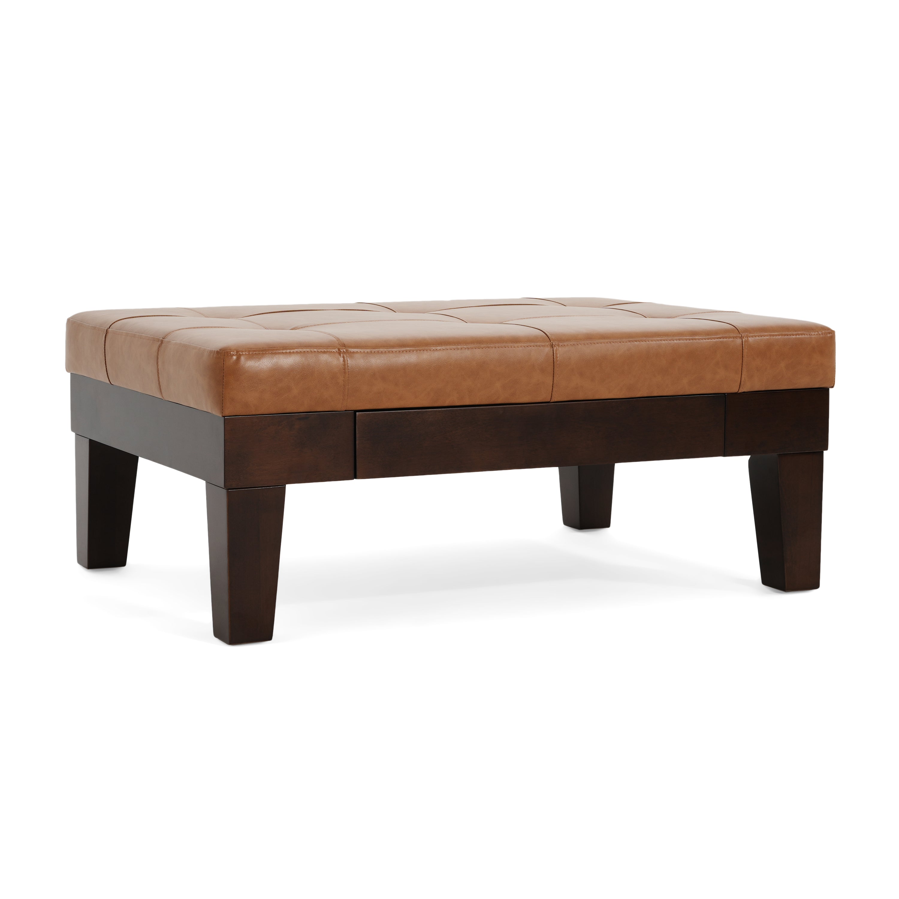 Chatham Ottoman with Storage Drawer - Versatile Living Room Furniture for Extra Seating and Organization