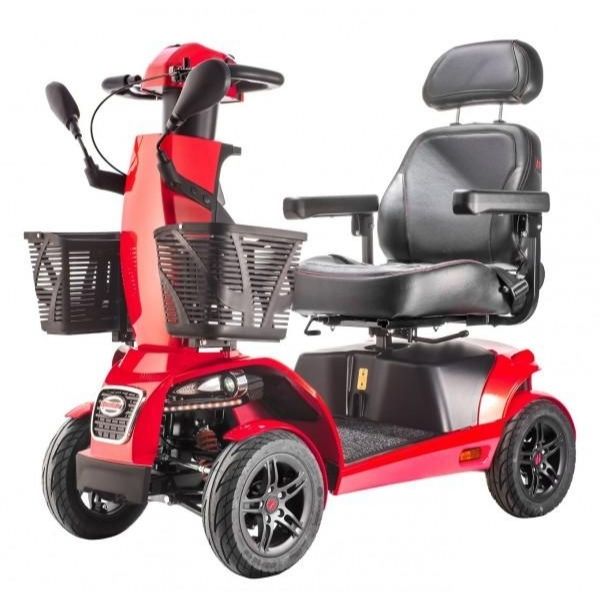 FreeRider USA FR1 4 Wheel Heavy Duty Mobility Scooter for Adults - 500 lbs Weight Capacity - Electric Powered Wheelchair for Indoor & Outdoor Use - Ideal for Shopping, Travel, and Daily Mobility Assistance