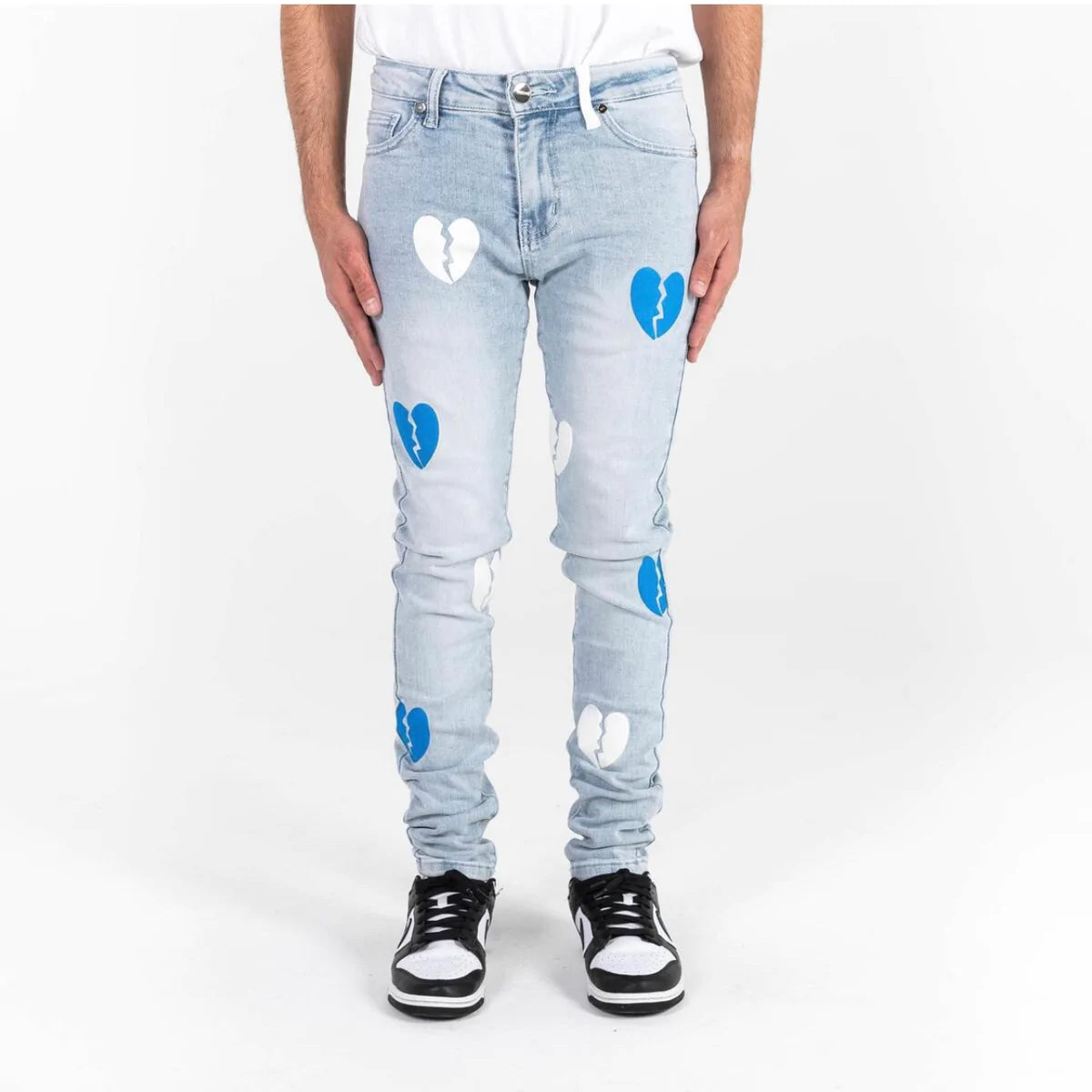 PHEELINGS 'LET IT GO' Blue Jeans for Women - Stylish Distressed Denim Pants for Casual Wear & Everyday Outfits