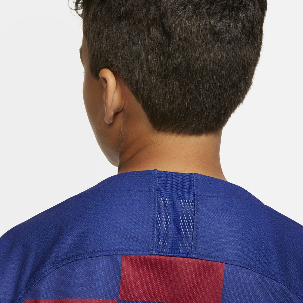 Nike FC Barcelona 2019/20 Stadium Home Big Kids' Soccer Jersey - Authentic Youth Football Shirt for Boys & Girls - Perfect for Match Day, Training & Fan Support
